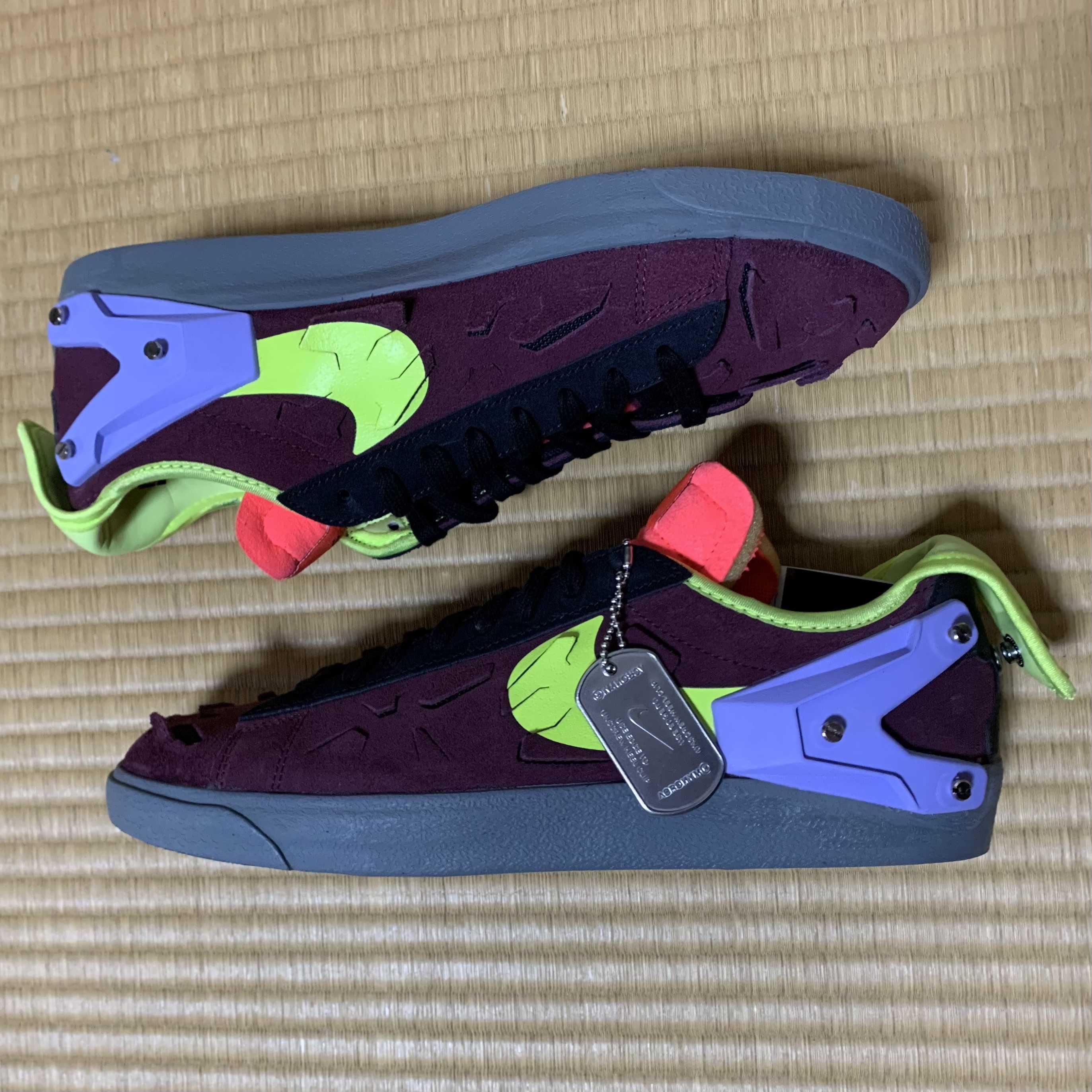 ACRONYM × Nike Blazer Low "Night Maroon"