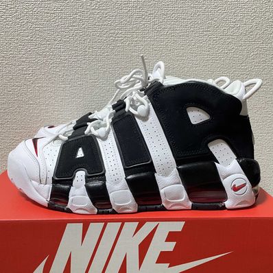 NIKE AIR MORE UPTEMPO "WHITE/BLACK/UNIVERSITY RED"(2020)