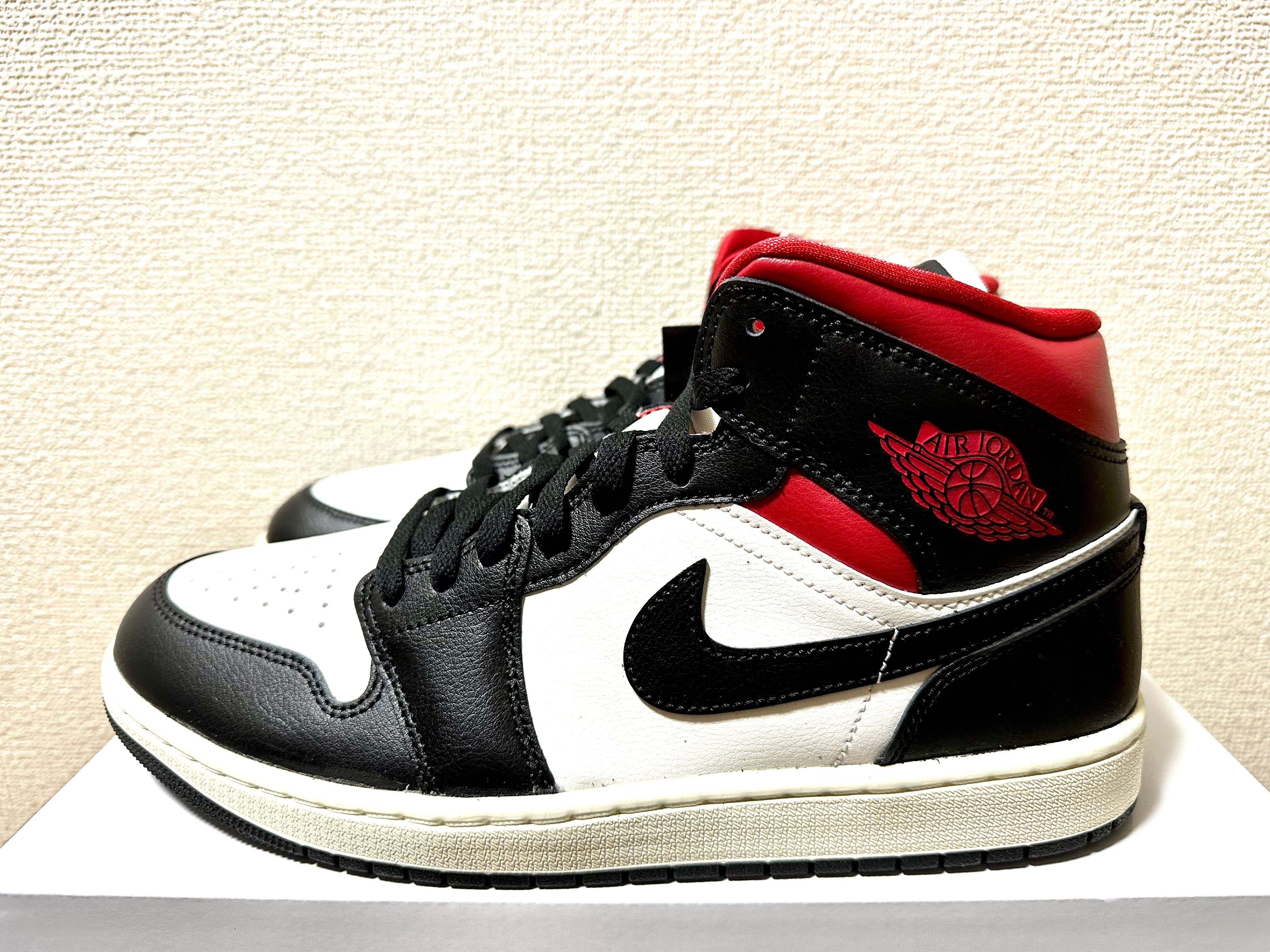 Nike Women's Air Jordan 1 Mid "Black/Gym Red"