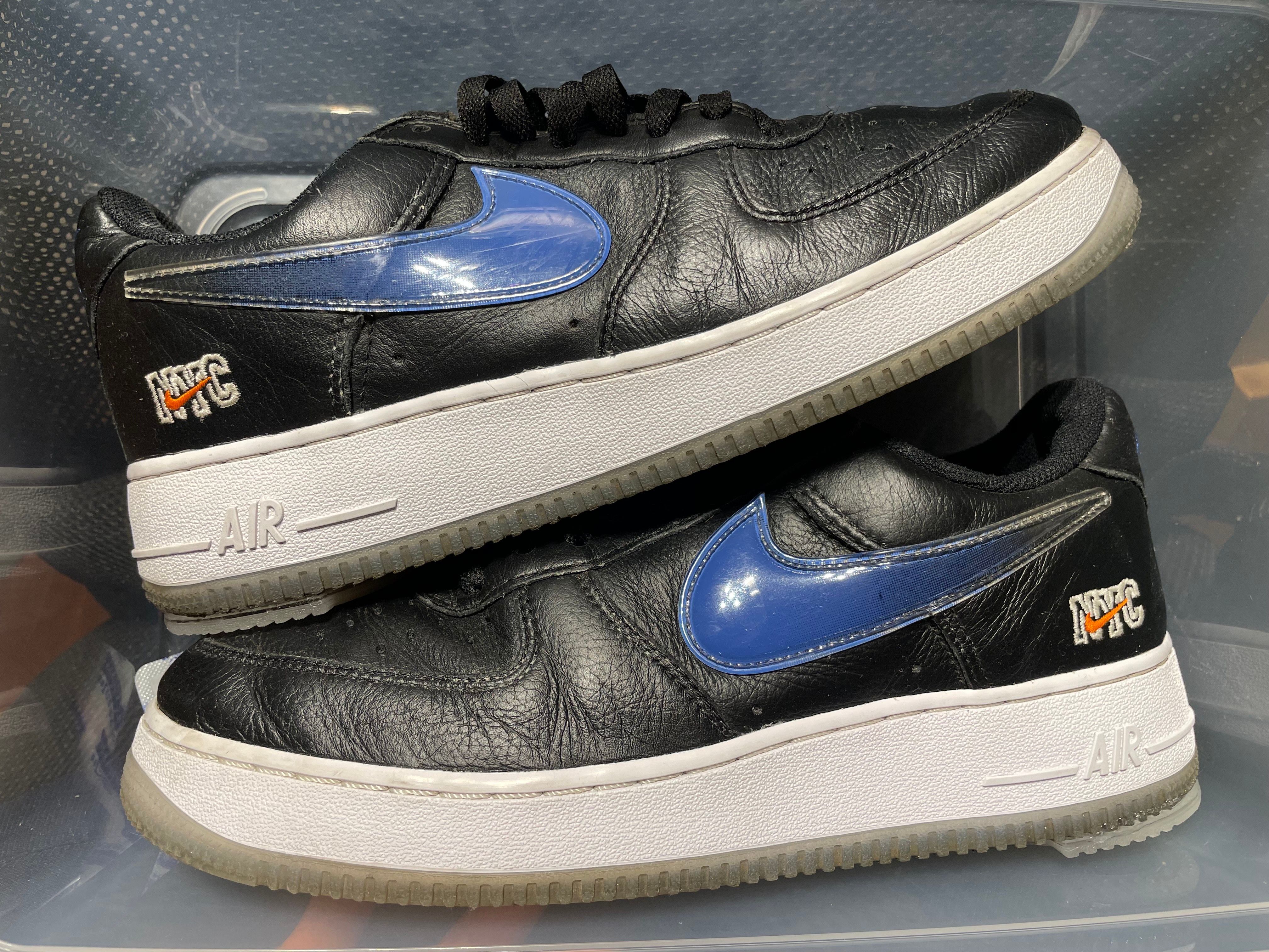 KITH × Nike Air Force 1 Low New York Knicks "Black/Brilliant Orange/Rush/Brilliant White"