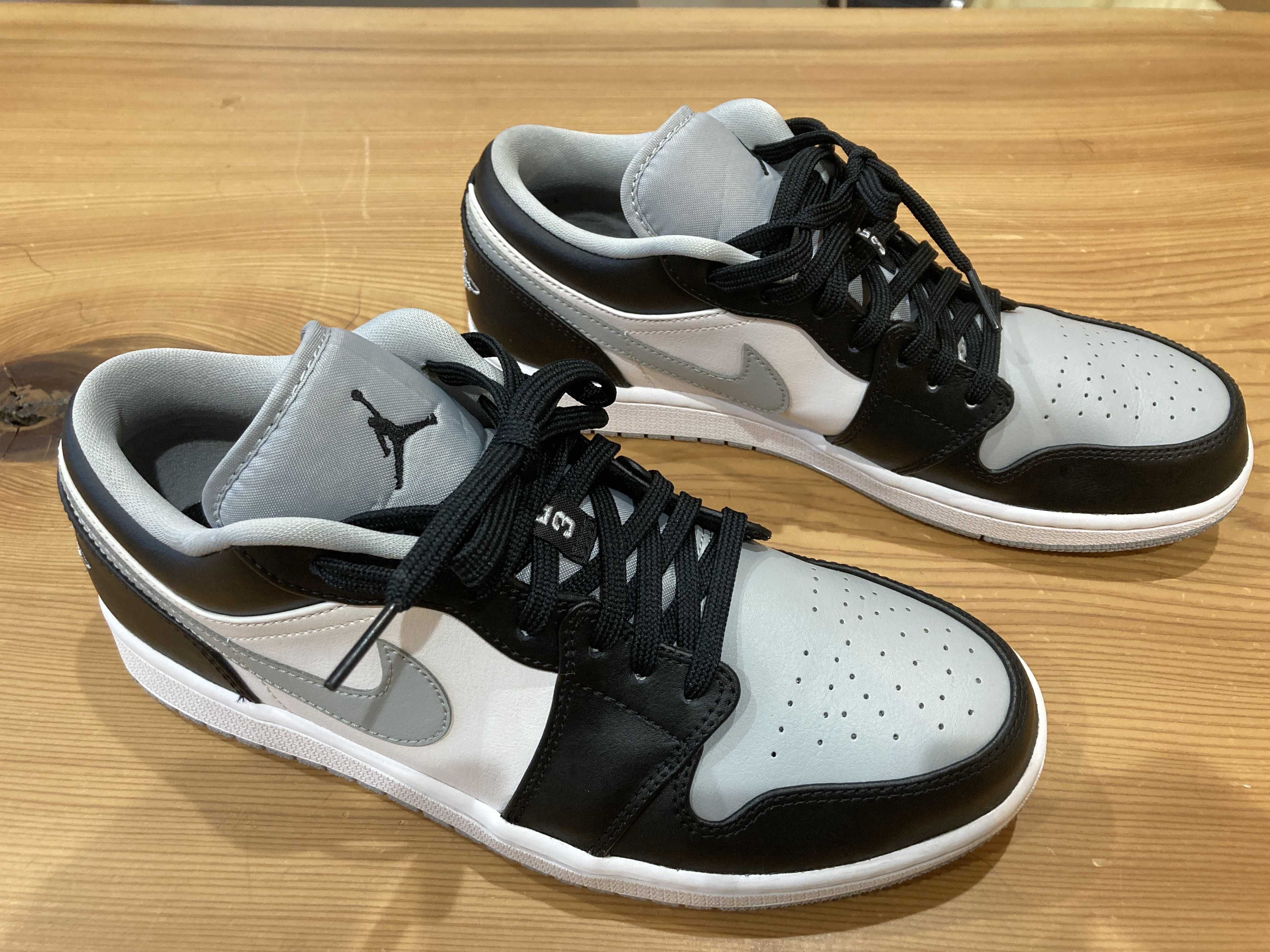 NIKE AIR JORDAN 1 LOW "BLACK/LIGHT SMOKE GREY"