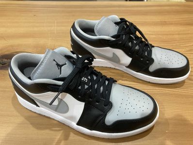 NIKE AIR JORDAN 1 LOW "BLACK/LIGHT SMOKE GREY"