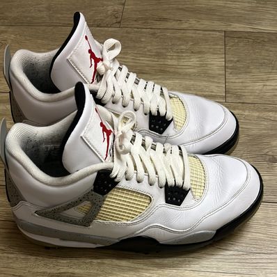NIKE GOLF AIR JORDAN 4 "WHITE CEMENT"