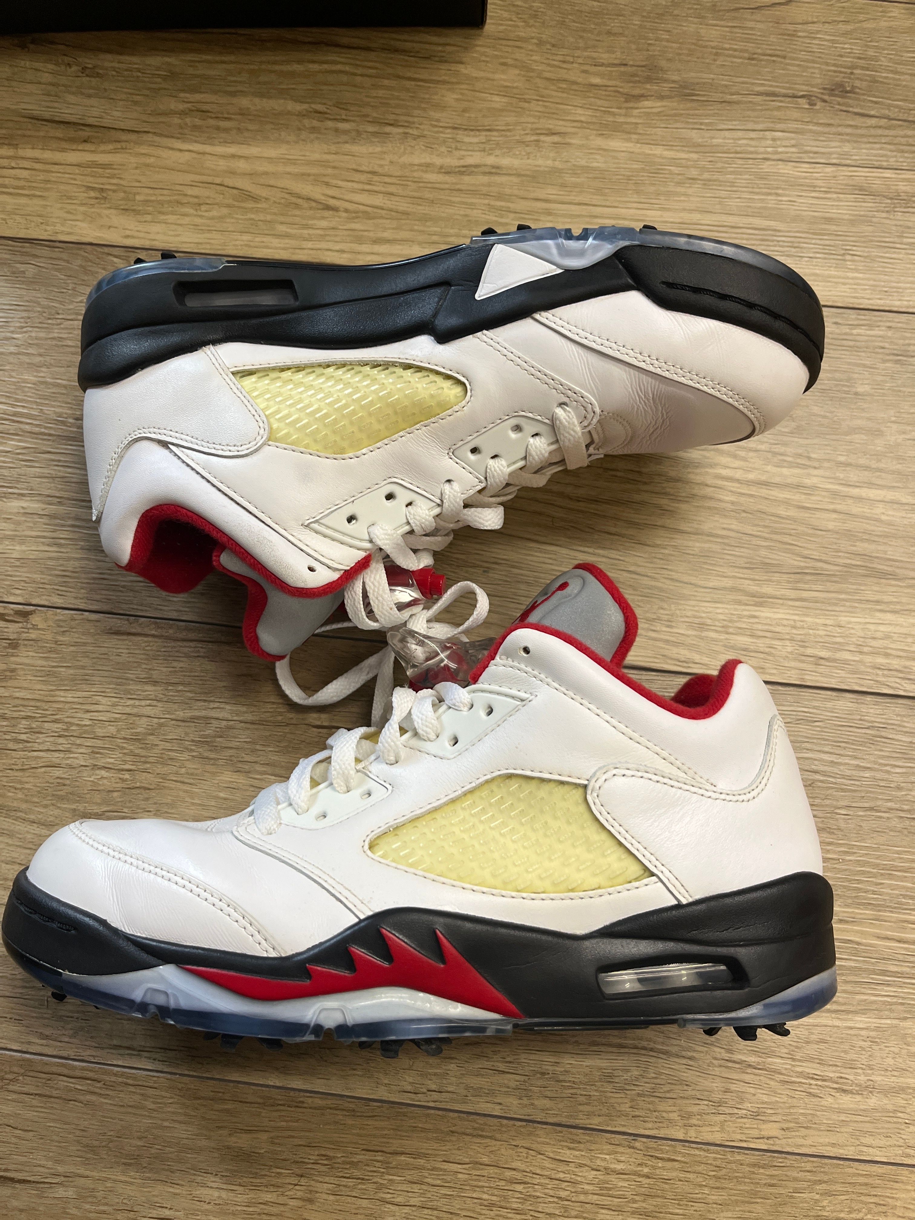 Nike Air Jordan 5 Retro Low Golf "Fire Red/Silver Tongue"