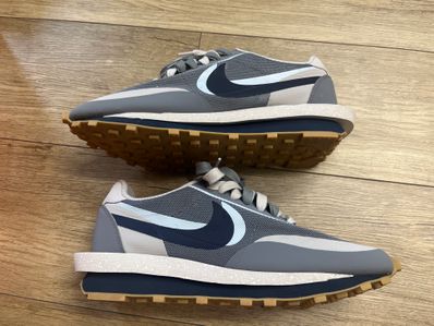 CLOT × Sacai × Nike LD Waffle "Grey Obsidian/Cool Grey"