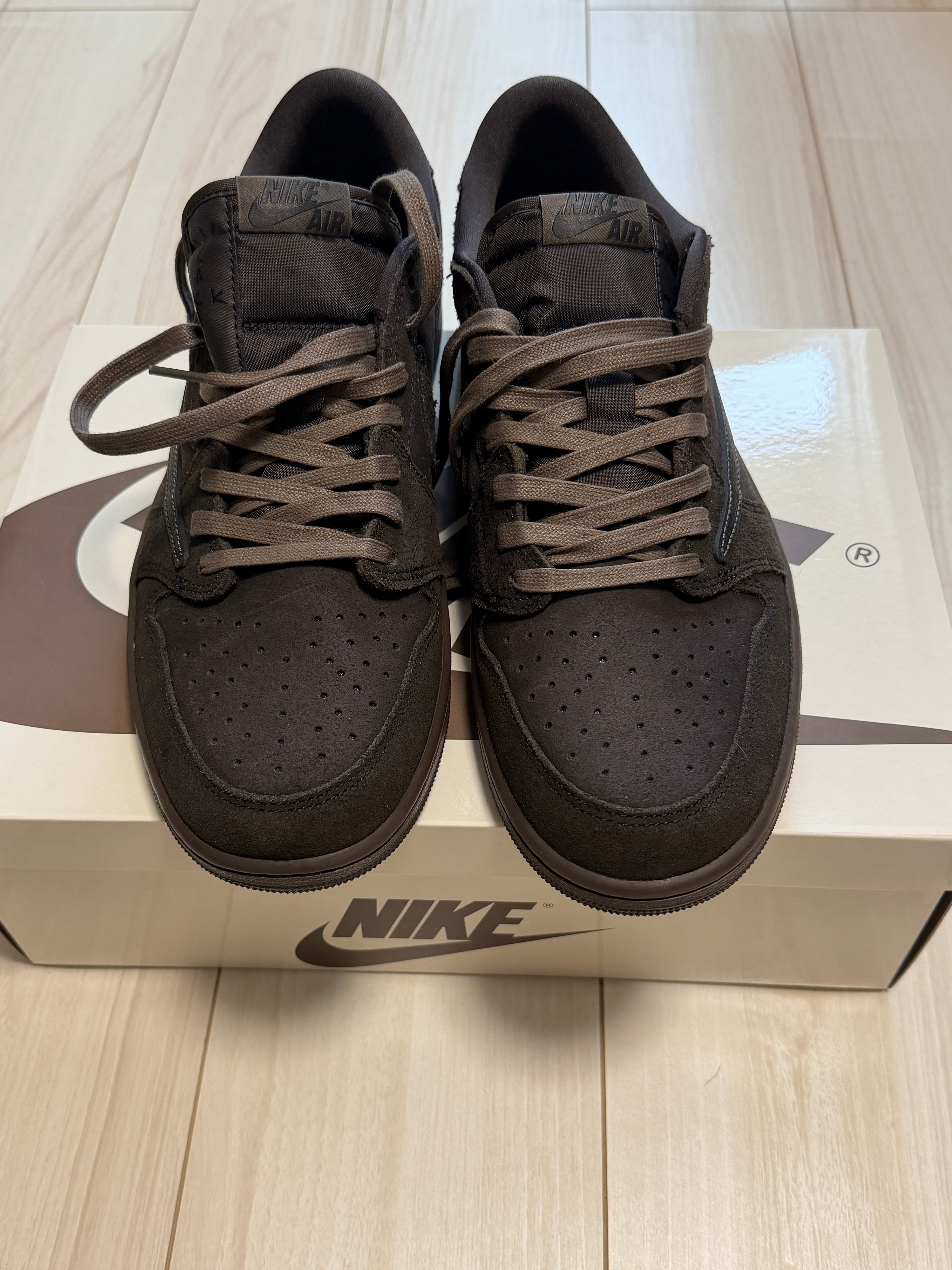 Travis Scott × Nike Air Jordan 1 Low OG SP "Velvet Brown and Dark Mocha"
