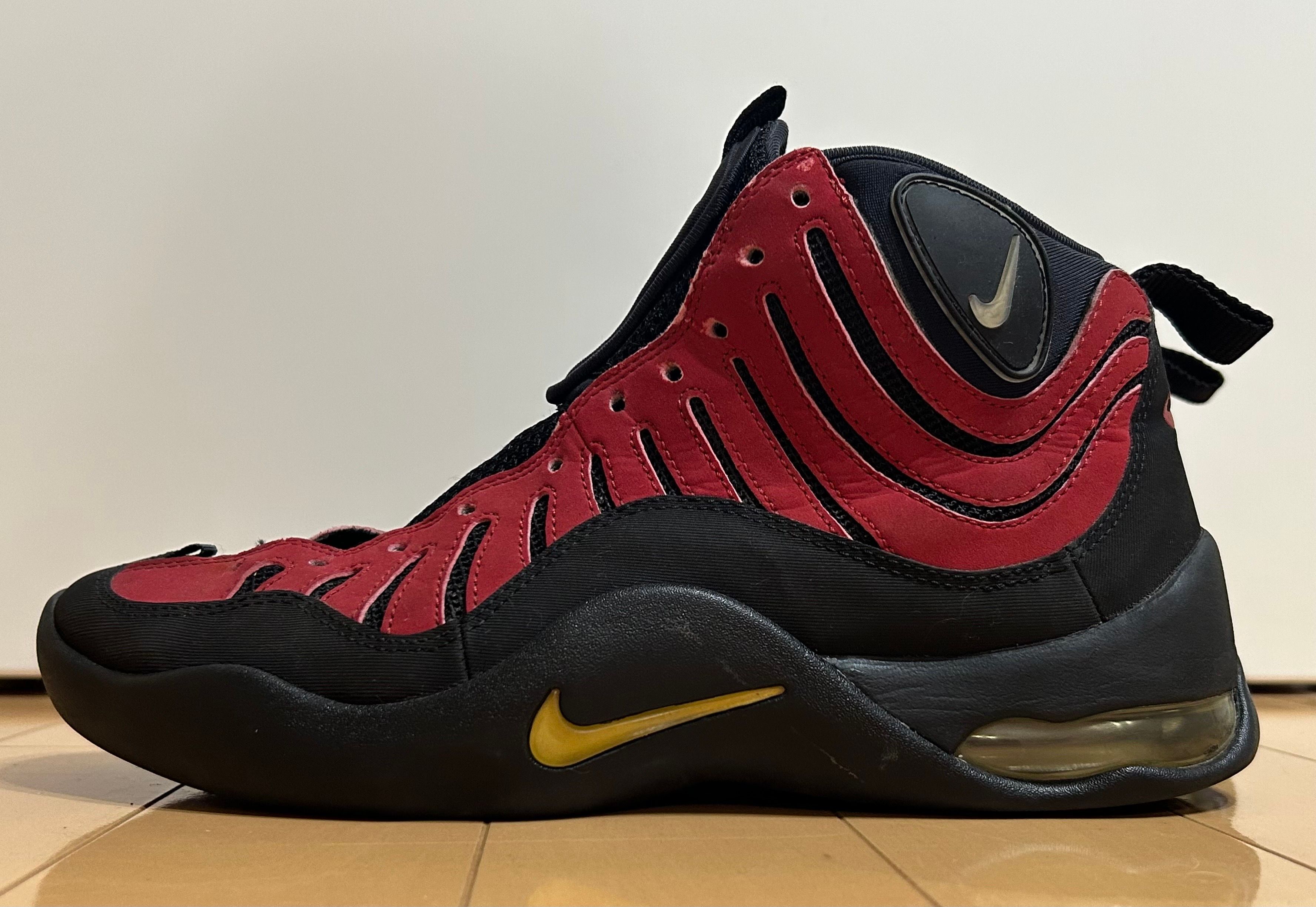 Nike Air Bakin "Black/Metallic Silver/Varsity Red/Orange Blaze" ソールスウッシュ:イエロー (2007/2009)