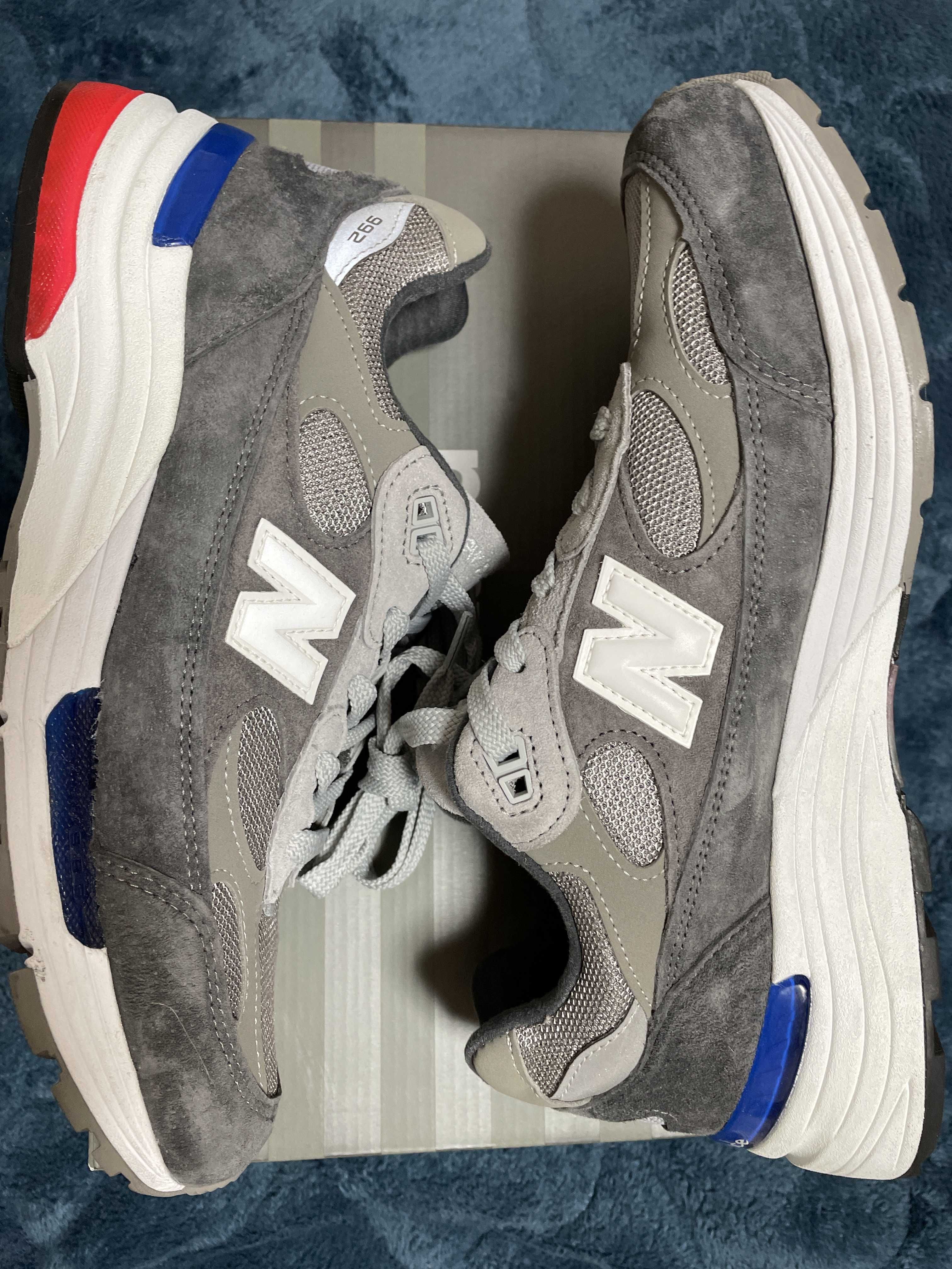 New Balance 992 "GRAY/BLUE/RED"