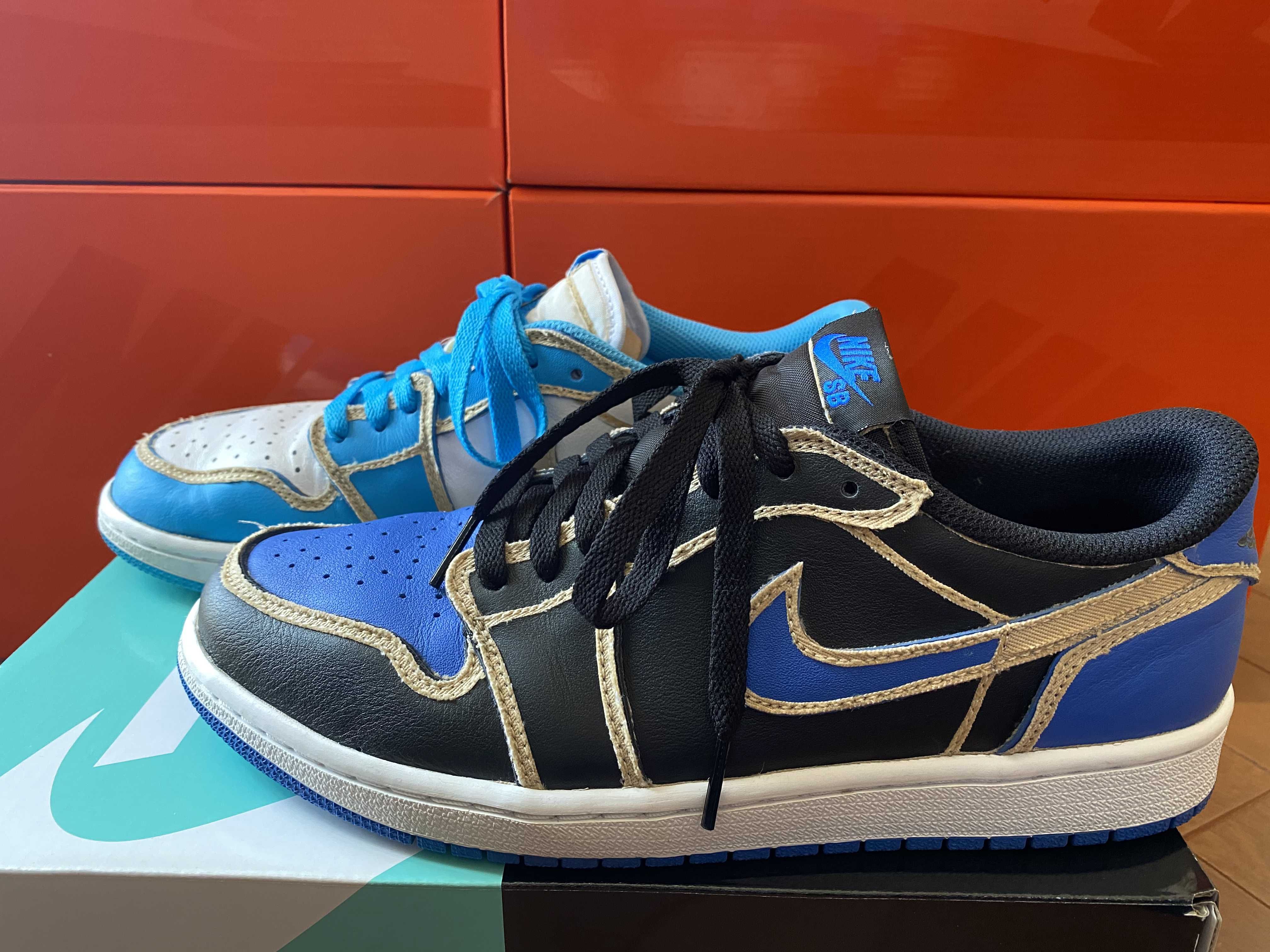 Nike SB Air Jordan 1 Low "Desert Ore/Royal Blue" 