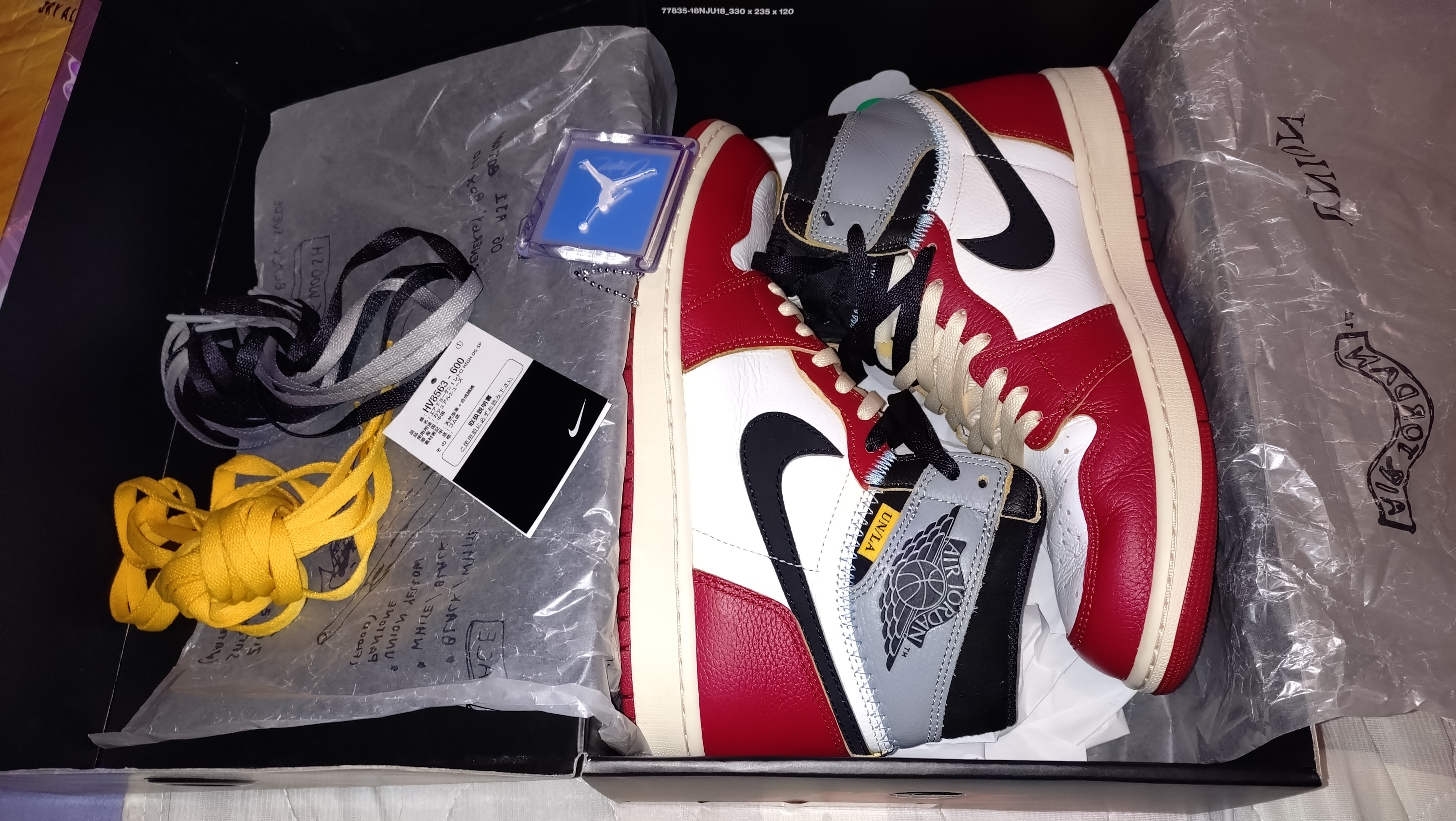 UNION × Nike Air Jordan 1 Retro High OG "Chicago/Shadow"