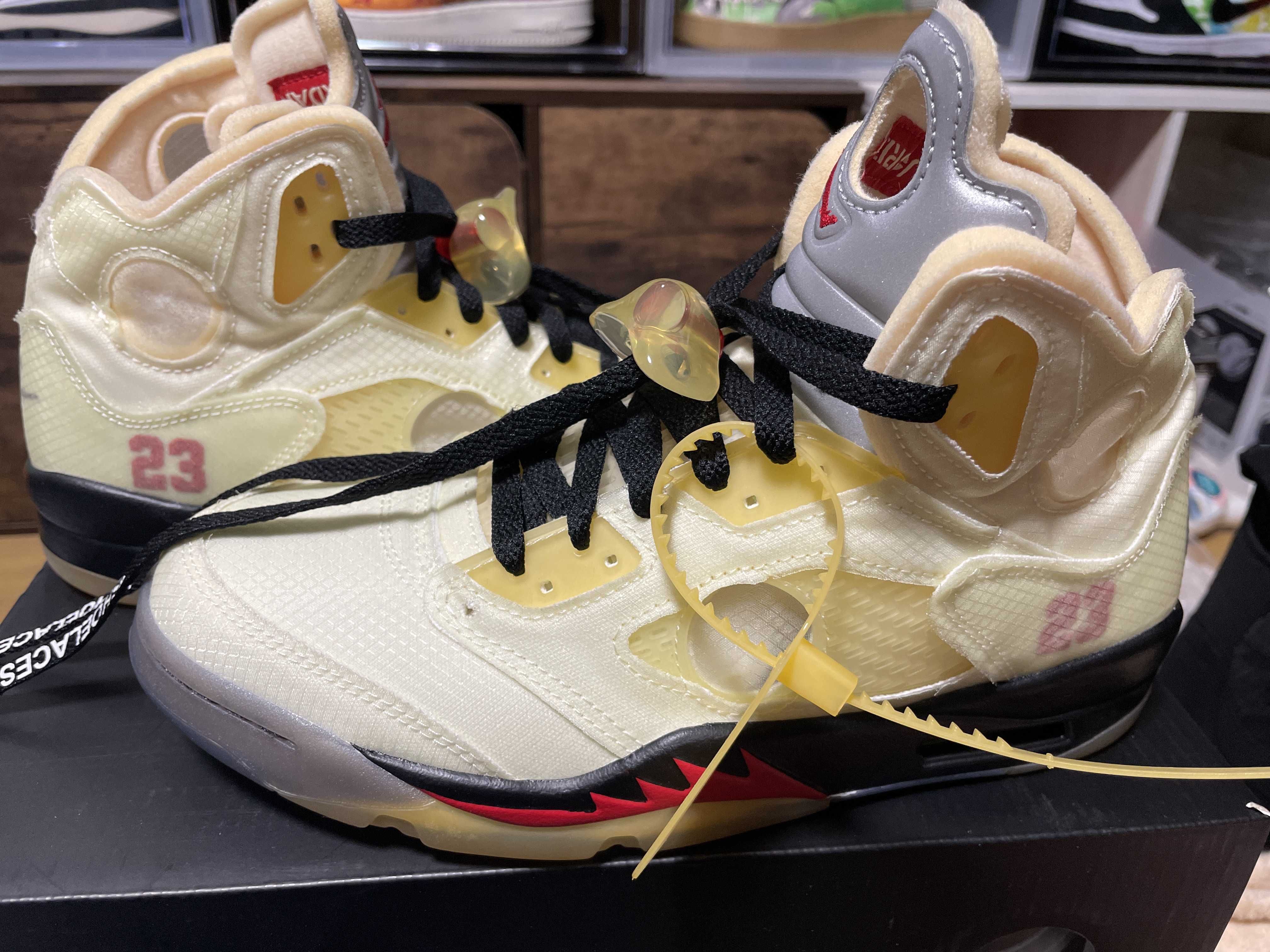 Off-White × Nike Air Jordan 5 "Sail"  