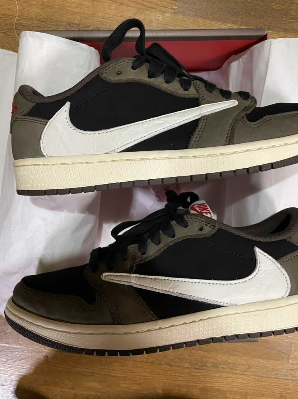 Travis Scott × Nike Air Jordan 1 Low OG SP-T  "Black/Dark Mocha"