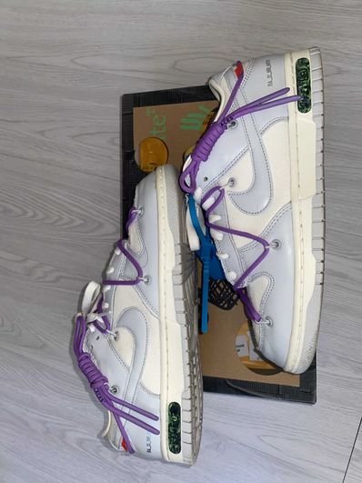 Off-White × Nike Dunk Low "Sail/Neutral Gray"