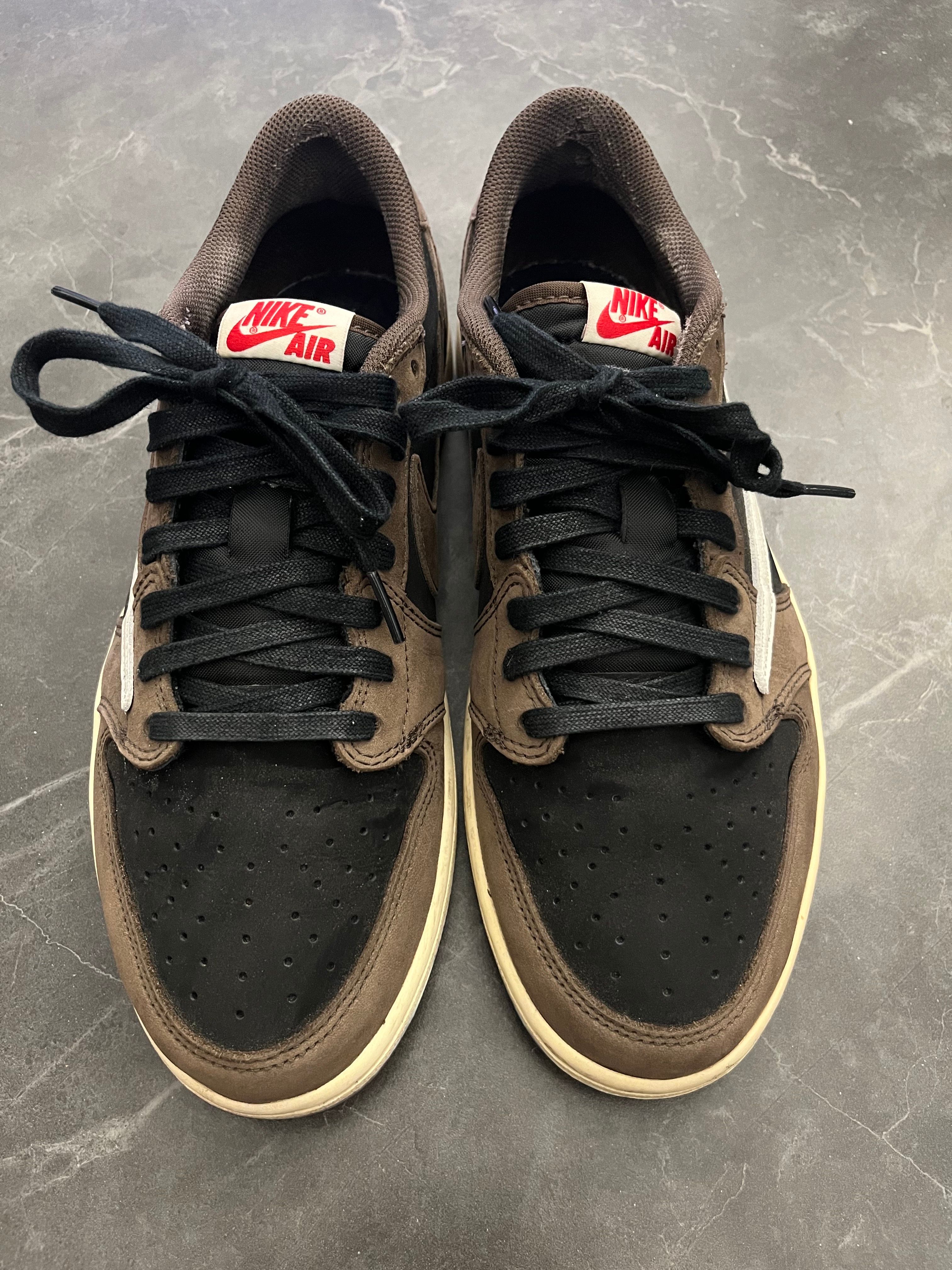 Travis Scott × Nike Air Jordan 1 Low OG SP-T "Black/Dark Mocha"