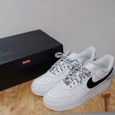 Supreme × Nike Air Force 1 Low "White/Black"