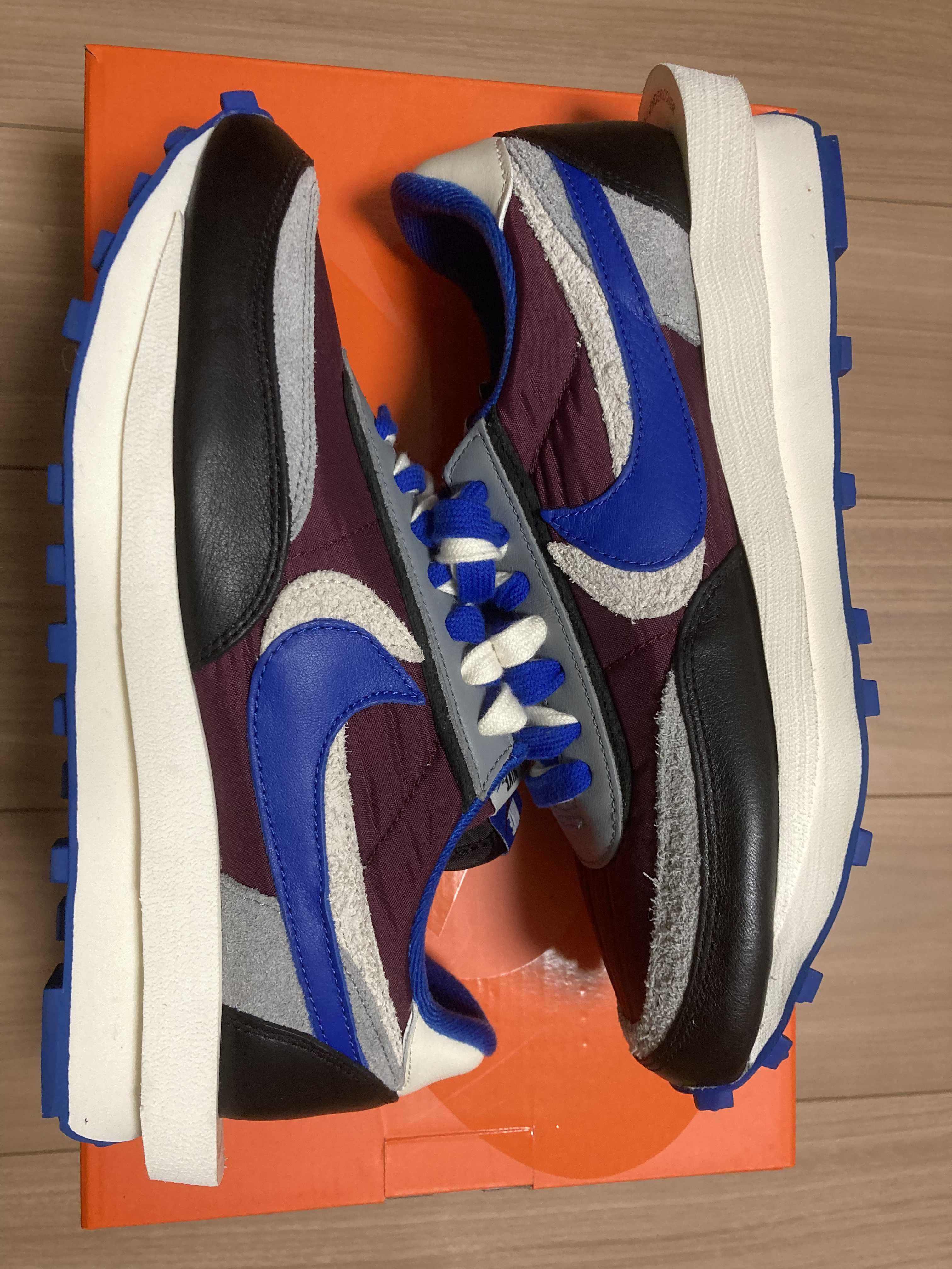 UNDERCOVER × sacai × Nike LD Waffle "Night Maroon/Pale Ivory-Ground Grey-Team Royal"
