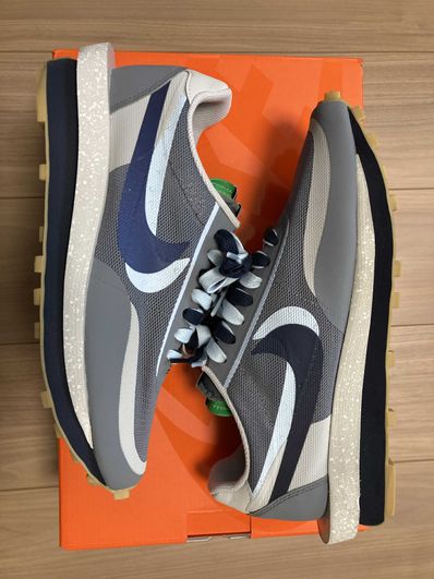 CLOT × Sacai × Nike LD Waffle "Grey Obsidian/Cool Grey"