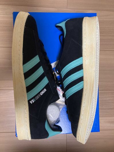 WIND AND SEA × atmos × adidas Campus 80 "Black"