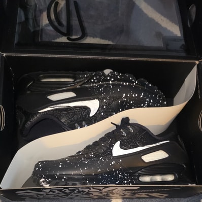 Slawn × Nike Air Max 90 "Black/Black/White"
