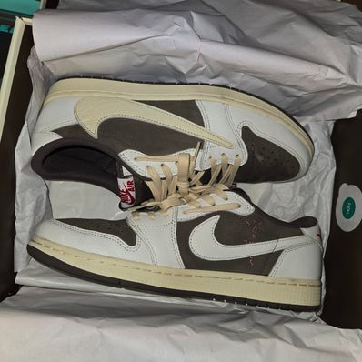 Travis Scott × Nike Air Jordan 1 Low OG SP "Reverse Mocha/Sail and Ridgerock"