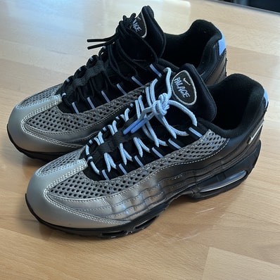 Palace Skateboards × Nike Air Max 95 Big Bubble "Metallic Silver/Aluminum"