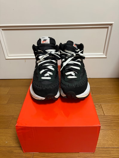Jean-Paul Gaultier × sacai × Nike Vapor Waffle "Black/Black-White"