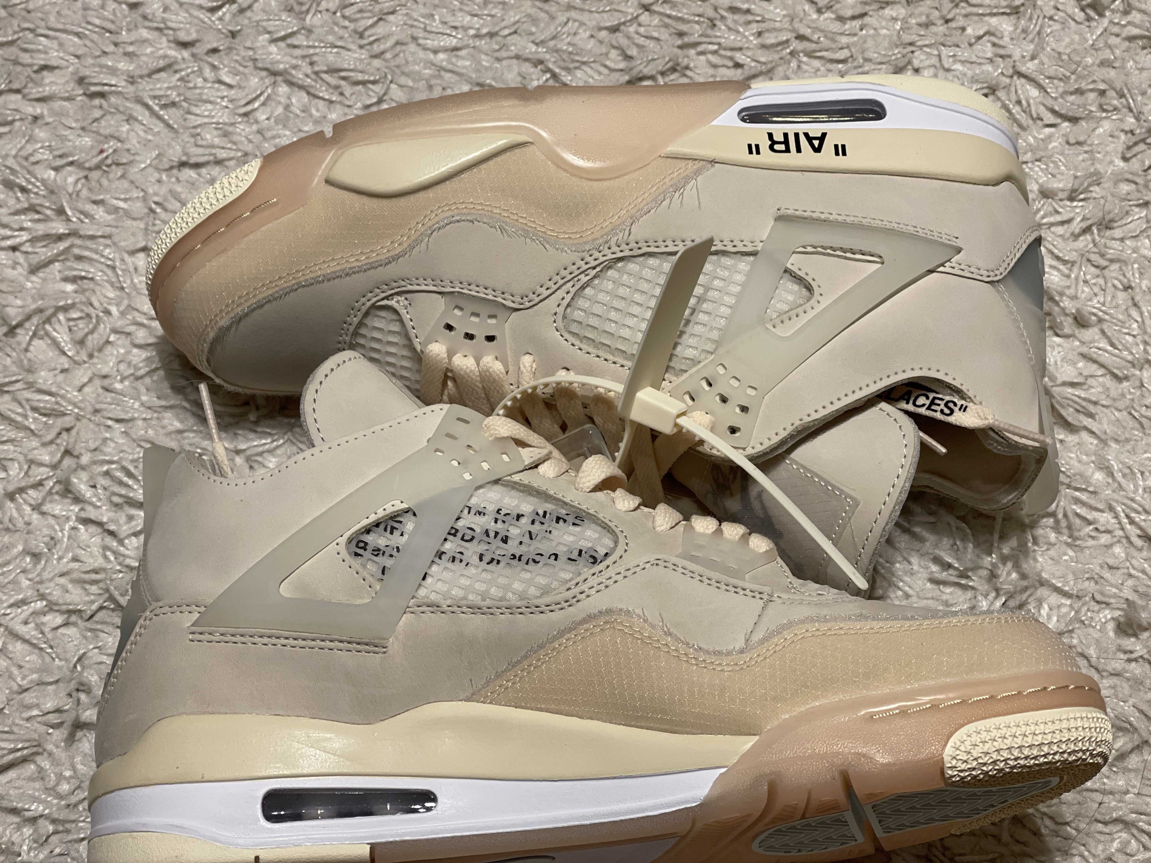 Off-White × Nike Women's Air Jordan 4 SP "Sail"