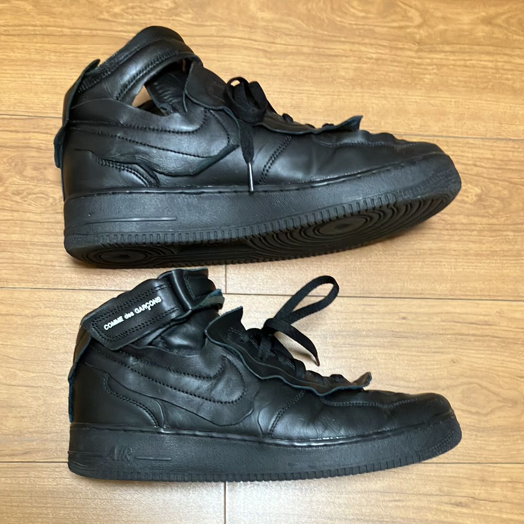 COMME des GARCONS × NIKE AIR FORCE 1 MID "BLACK"