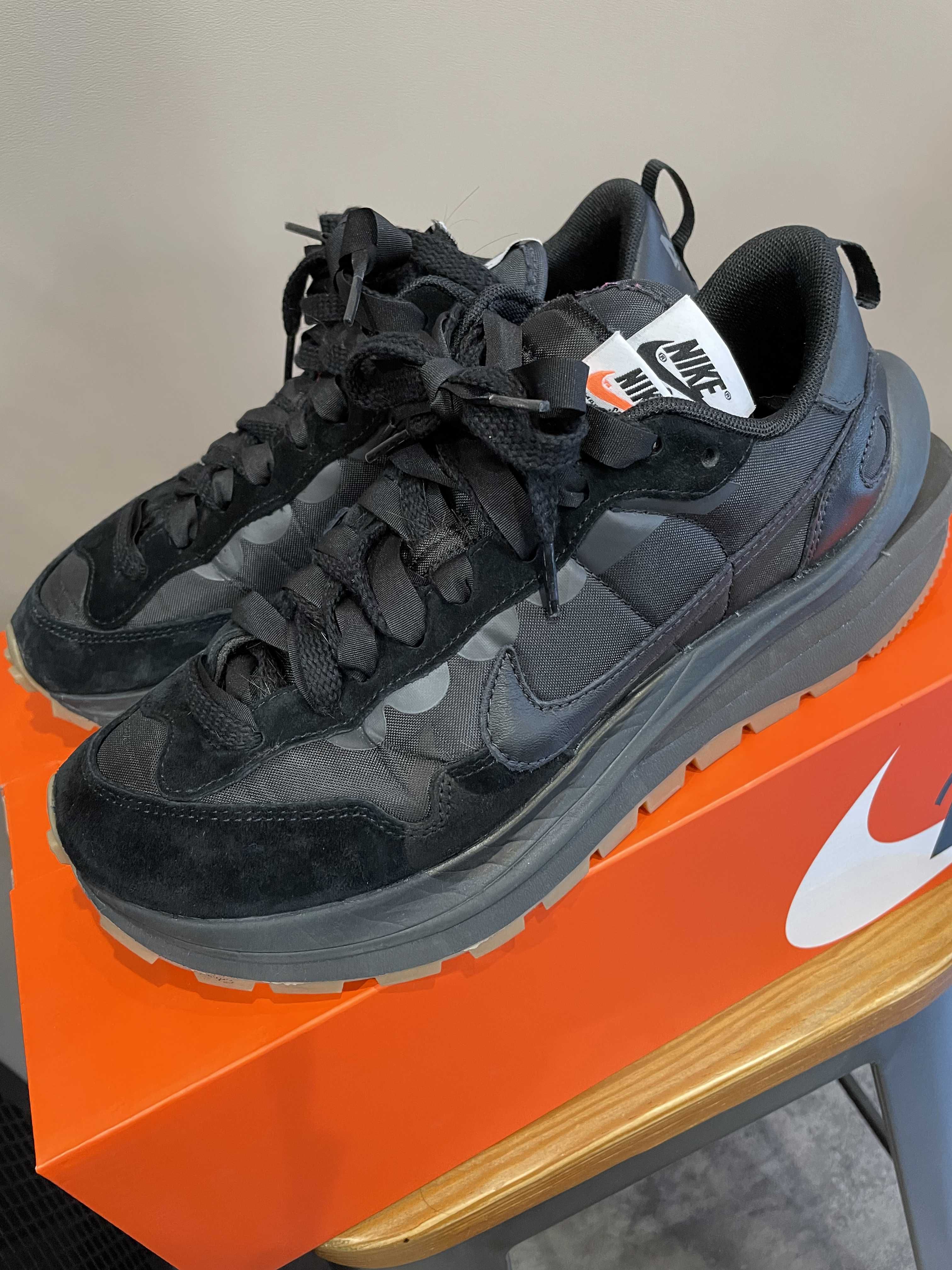 sacai × Nike VaporWaffle "Black Gum"