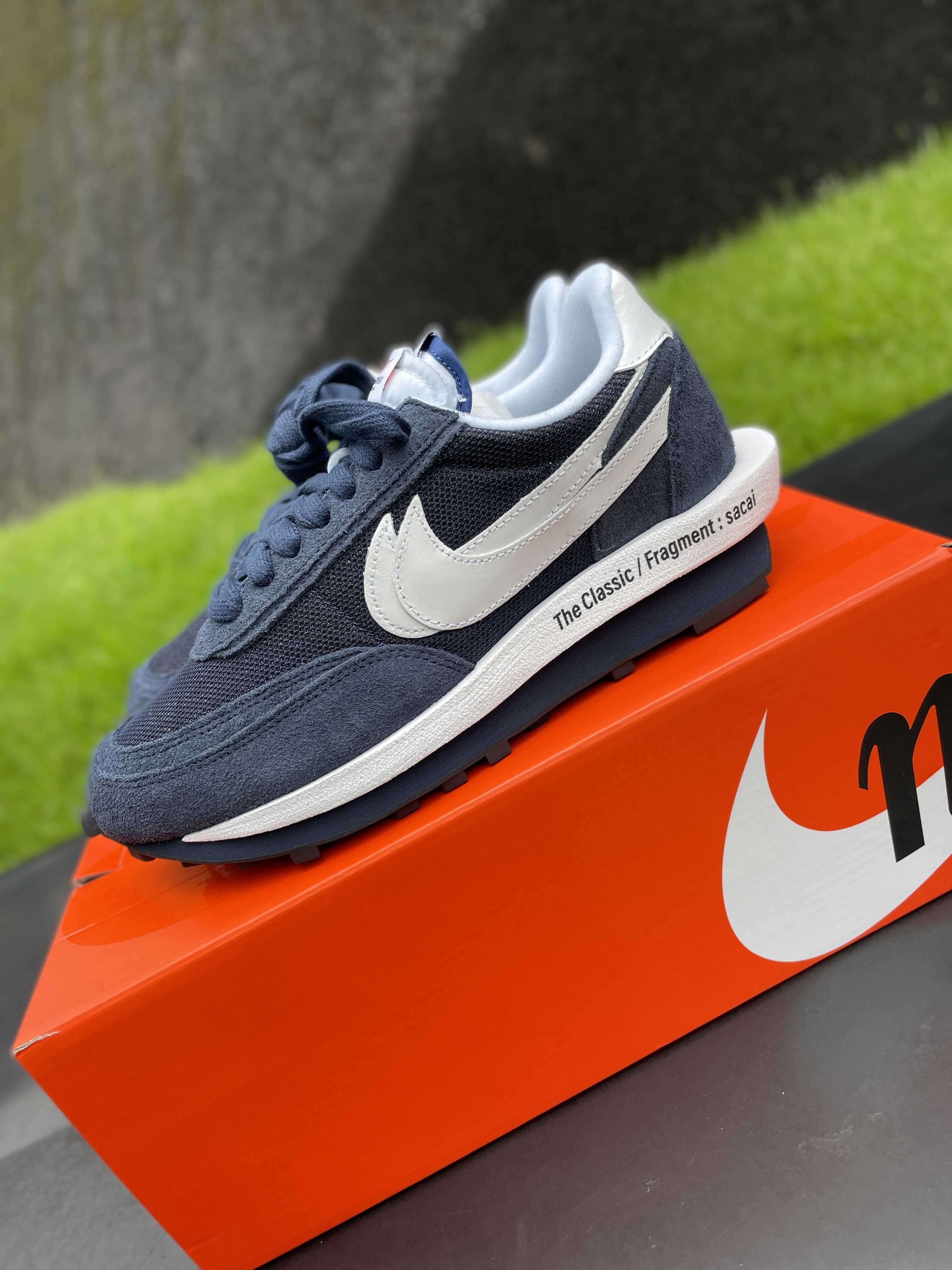 Fragment × sacai × Nike LD Waffle "Blackended Blue"