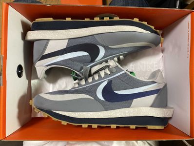 CLOT × Sacai × Nike LD Waffle "Grey Obsidian/Cool Grey"