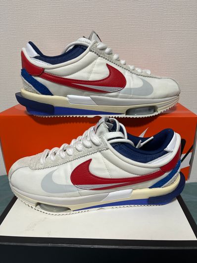 sacai × Nike Zoom Cortez "White and University Red"