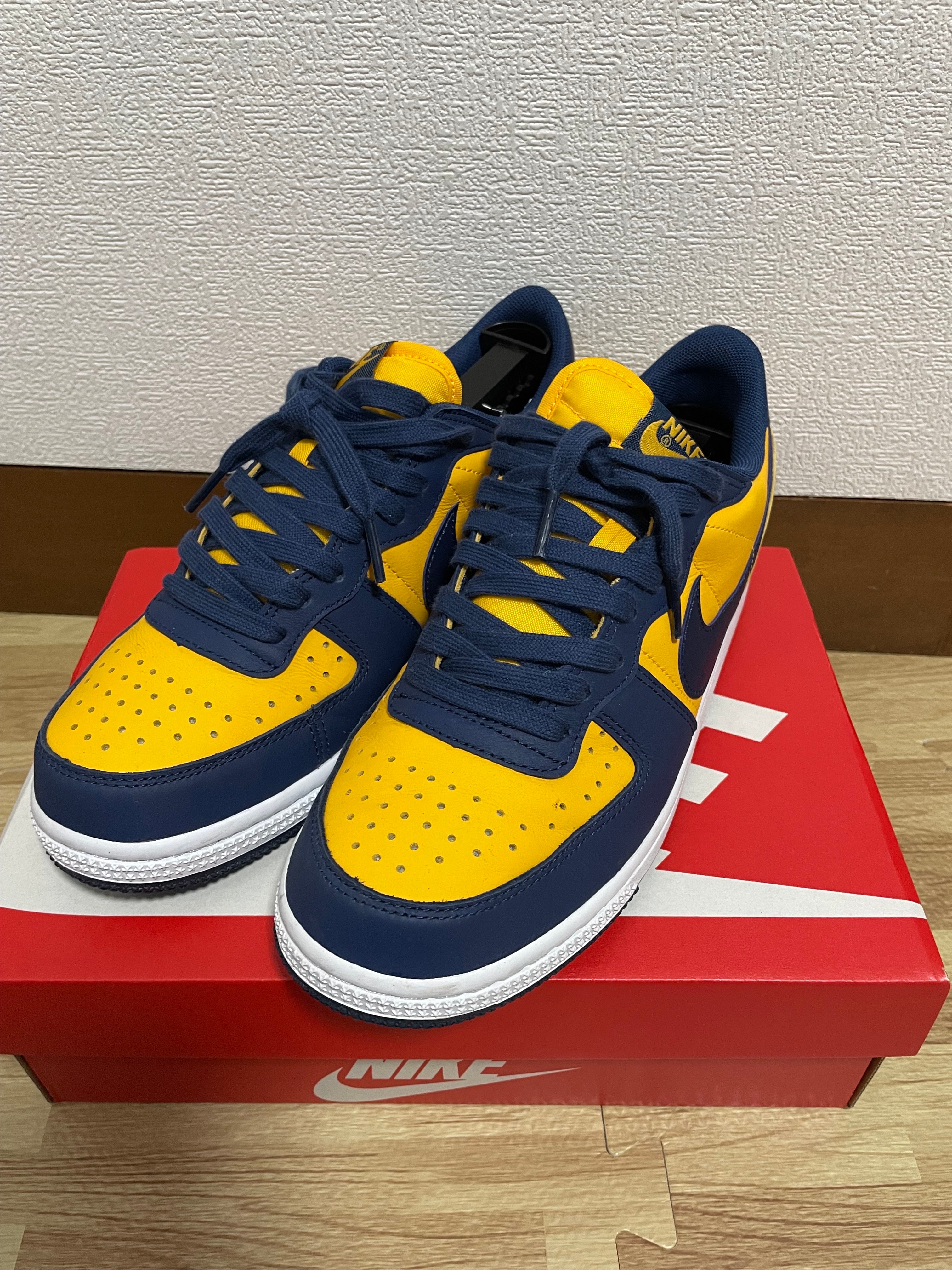 ナイキ ターミネーター ロー "ユニバーシティゴールド アンド ネイビー/ミシガン"