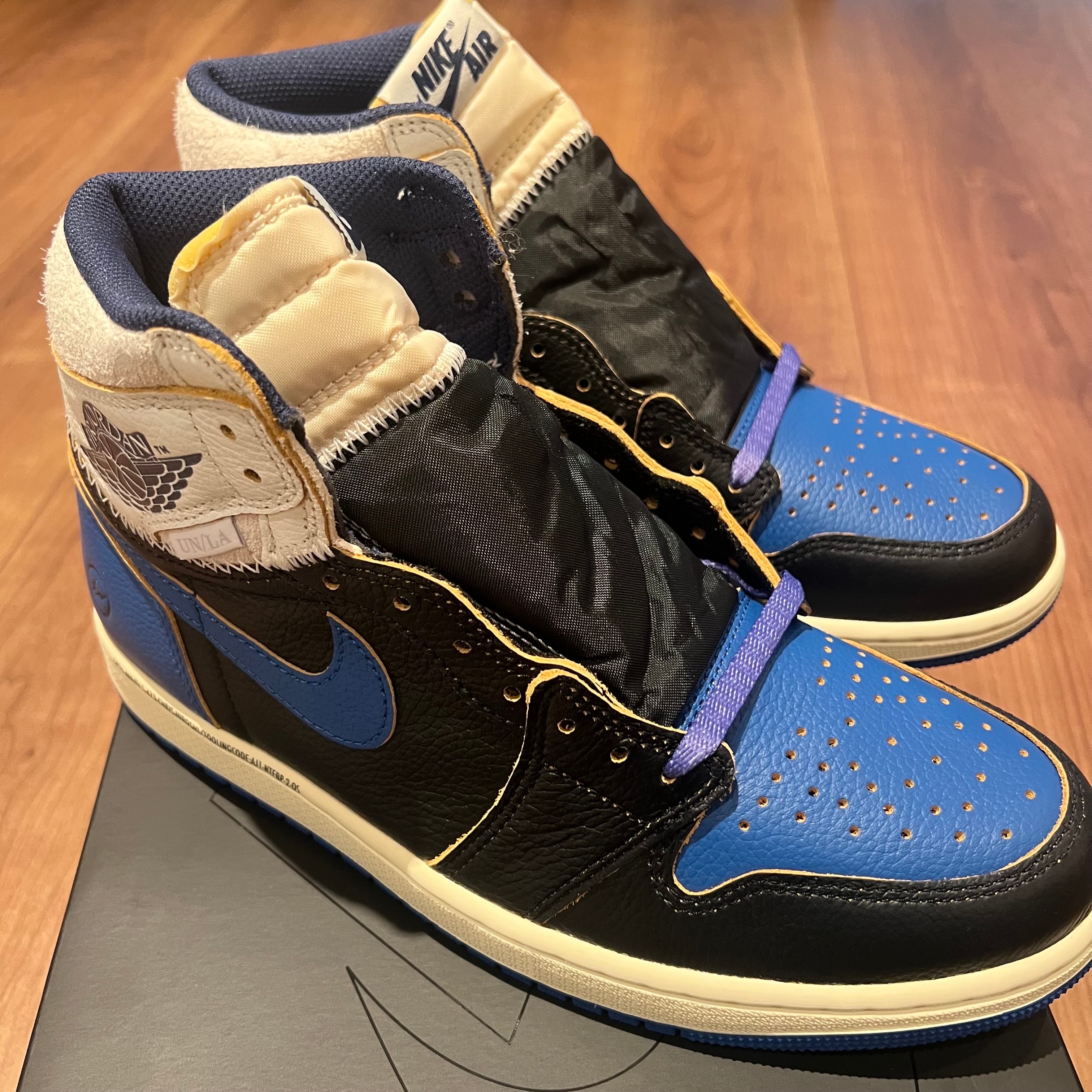 fragment design × UNION × Nike Air Jordan 1 High OG "Sport Royal"