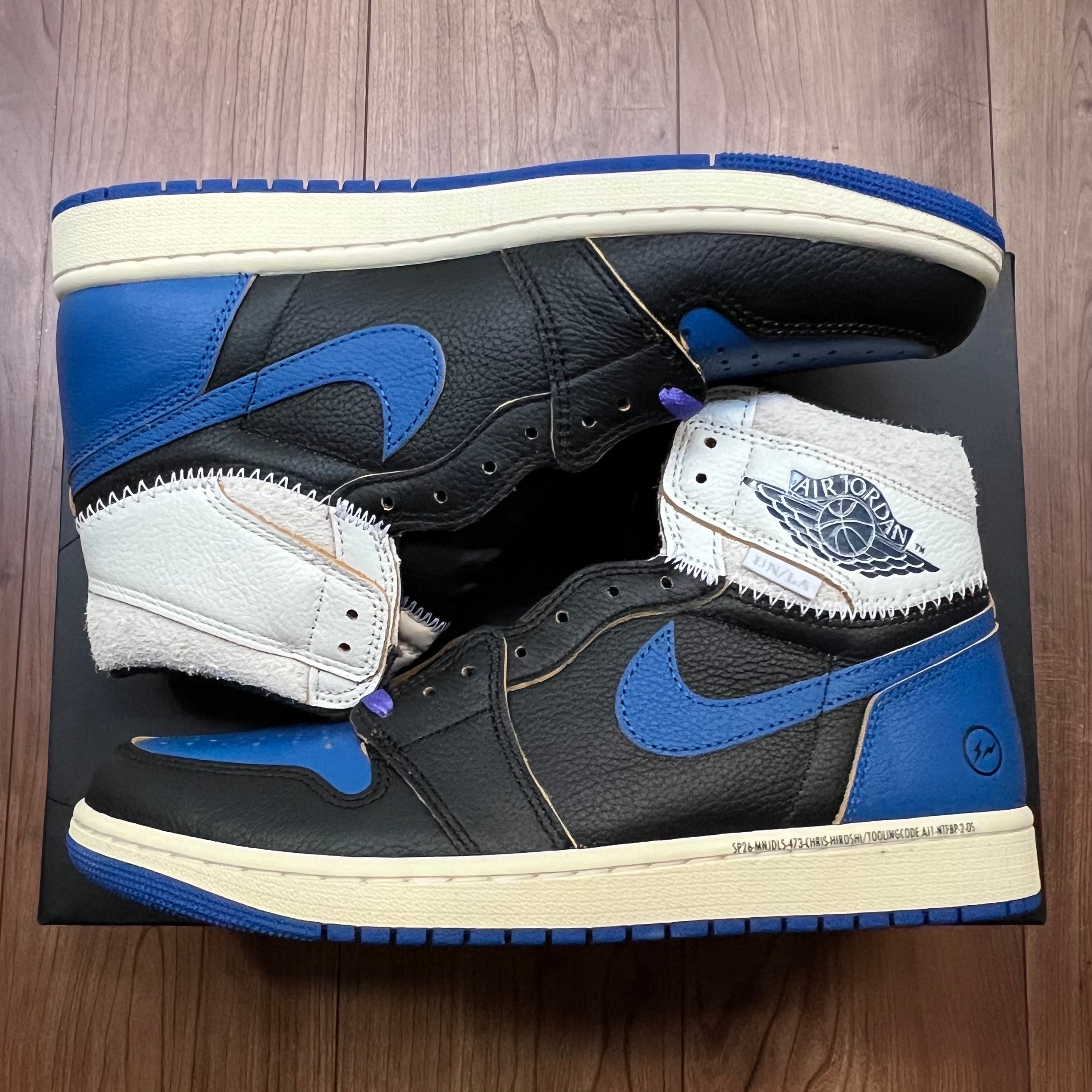 fragment design × UNION × Nike Air Jordan 1 High OG "Sport Royal"
