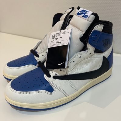 Travis Scott × fragment design × Nike Air Jordan 1 Retro High OG SP "Military Blue"