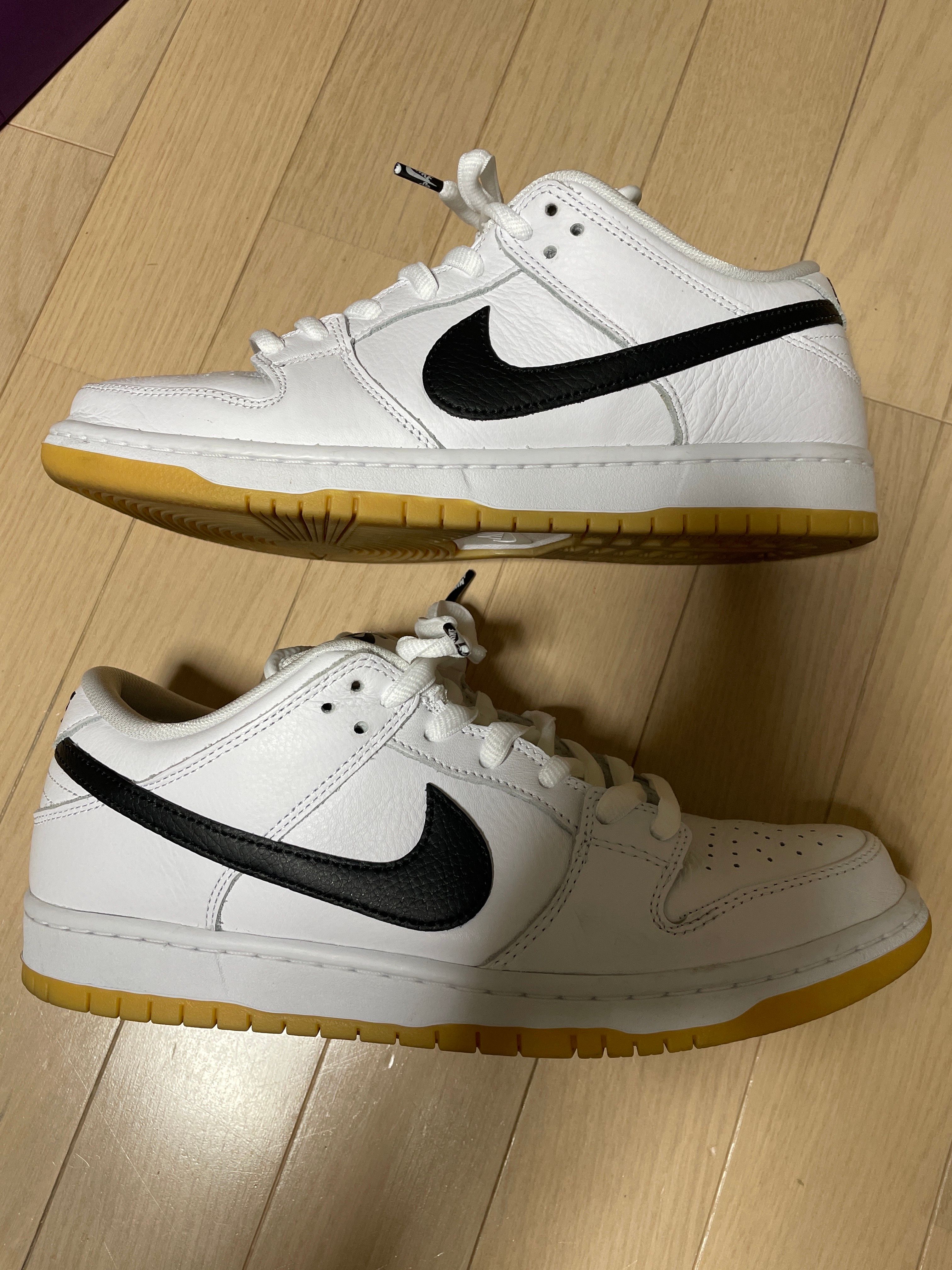 Nike SB Dunk Low Pro "White/Black-White-Gum Light Brown"