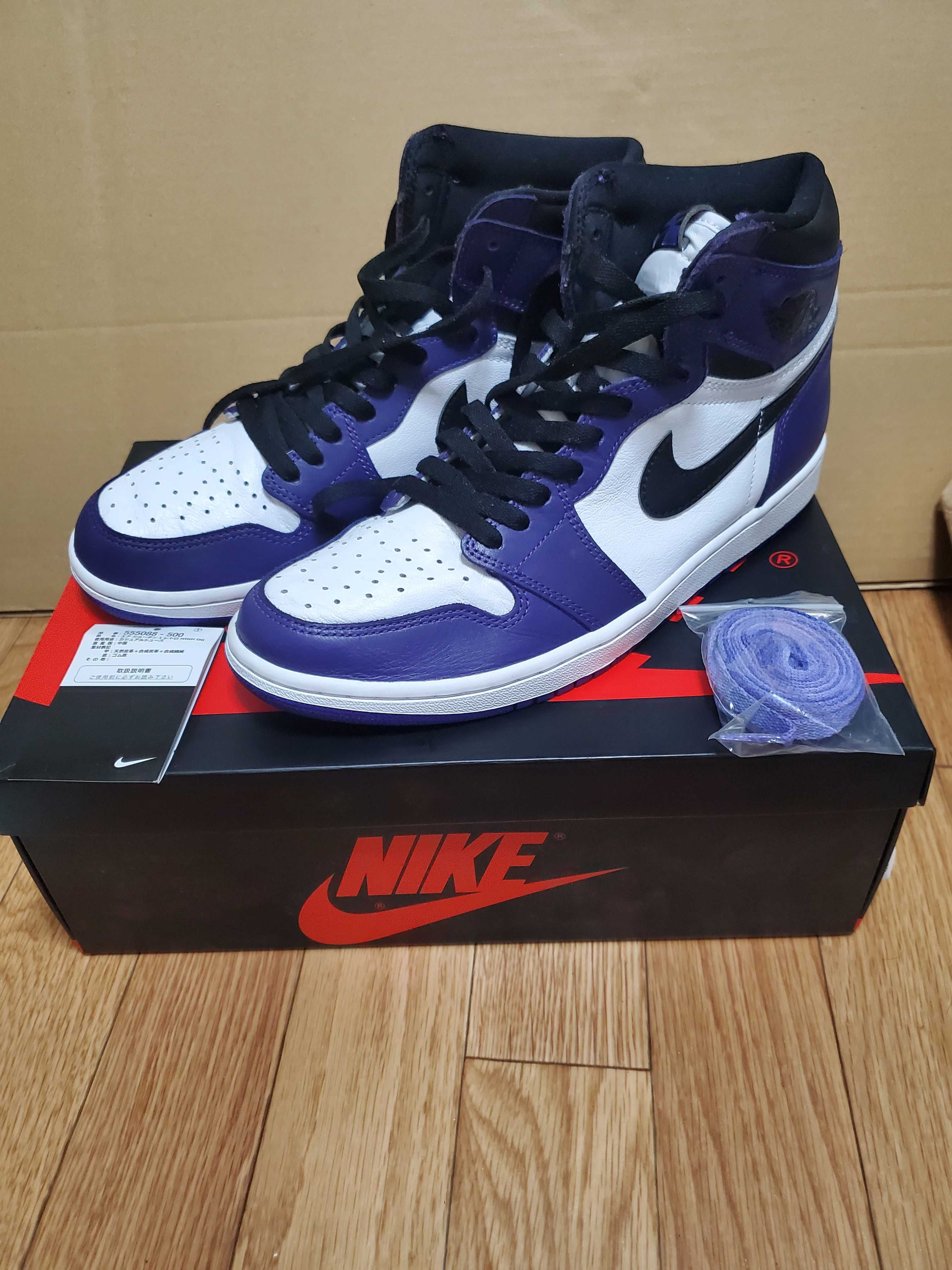 Nike Air Jordan 1 Retro High OG "Court Purple White/Black" (2020)