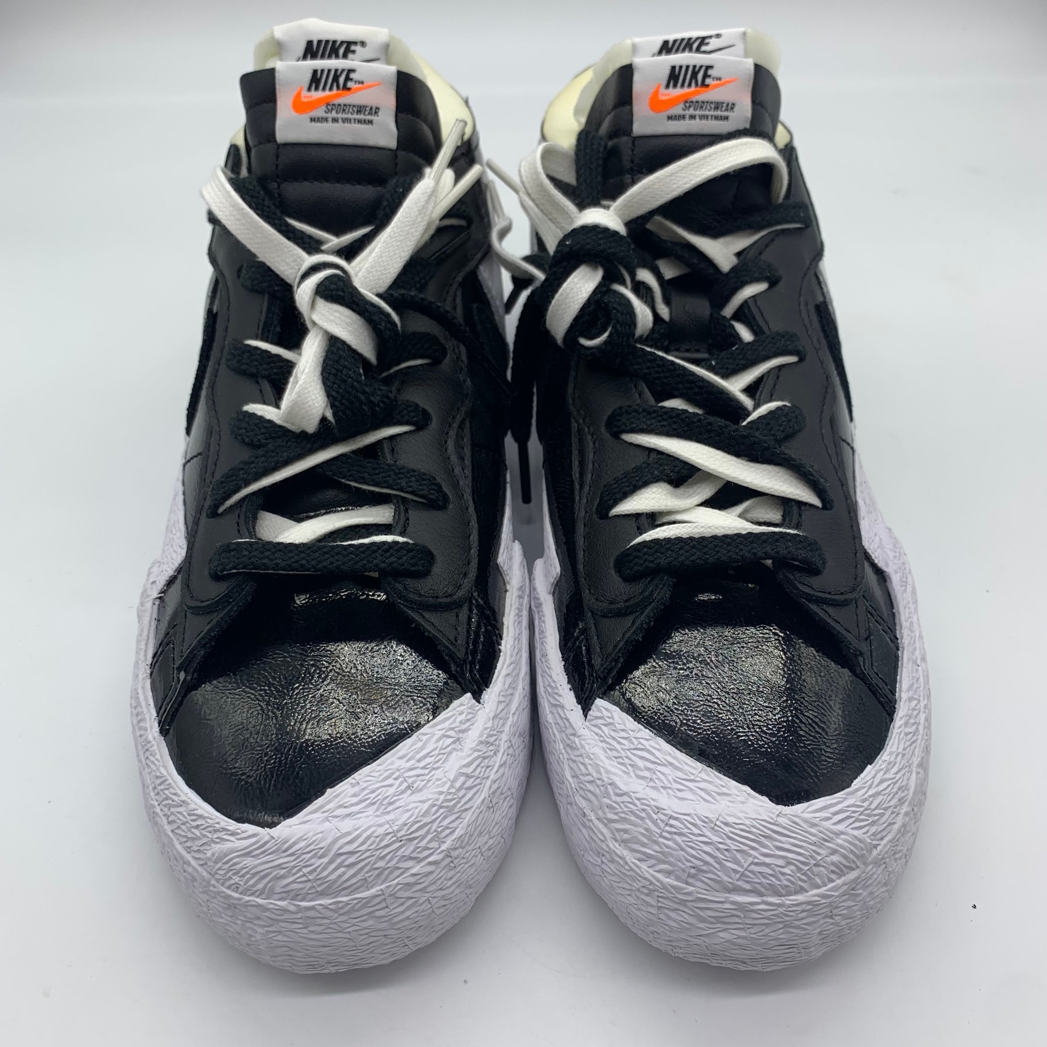 sacai × Nike Blazer Low "Black Patent Leather"
