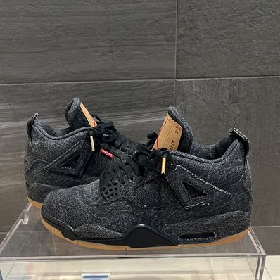 Nike × Levi's Air Jordan 4 "Black Denim" (Tag: LEVIS®)