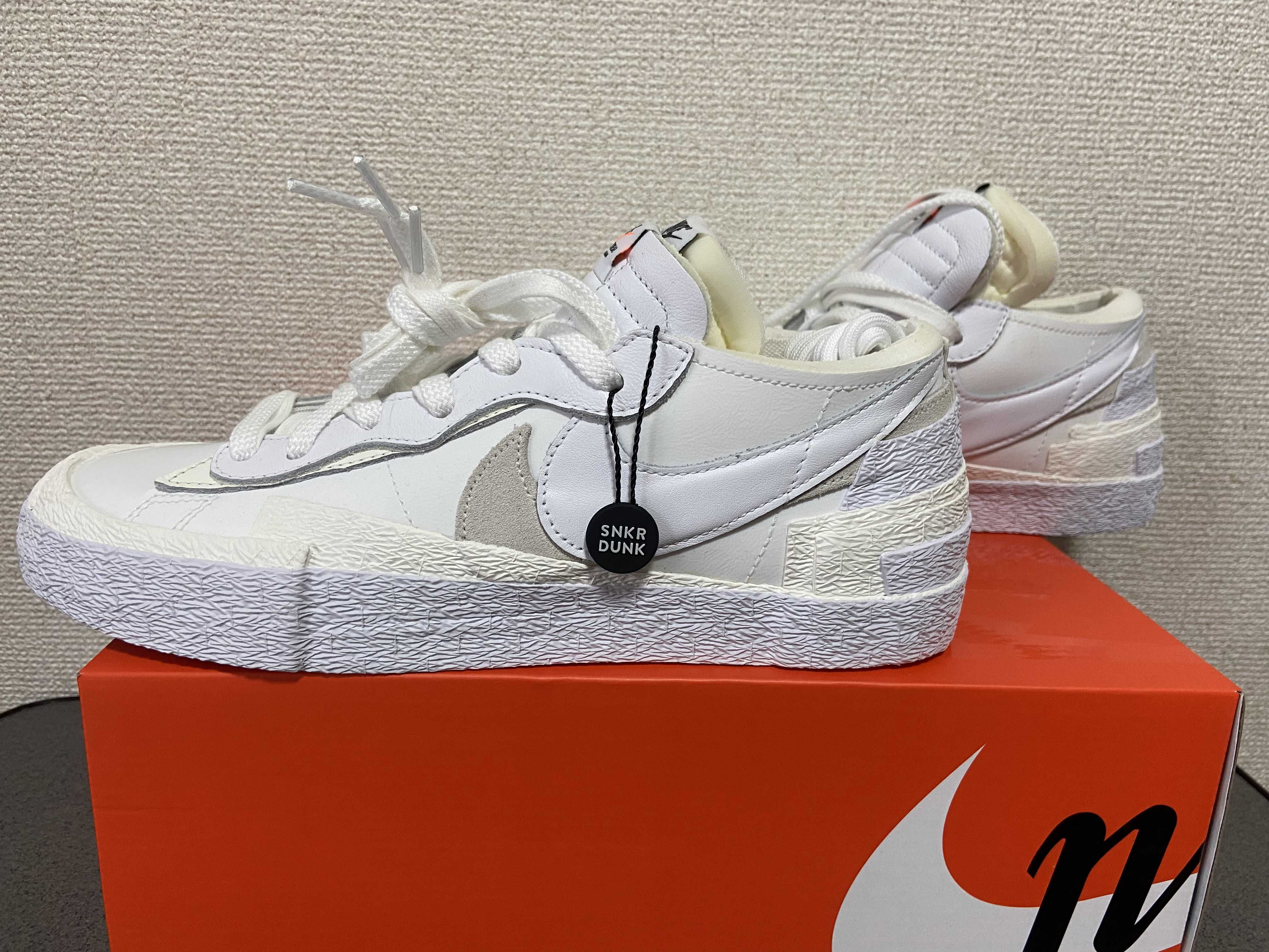 sacai × Nike Blazer Low "White Patent Leather"