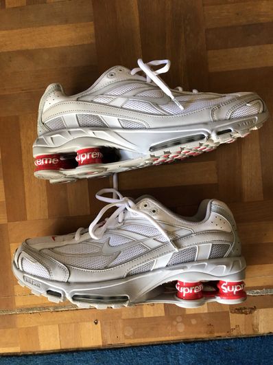 Supreme × Nike Shox Ride 2 "White/Grey Fog/Flat Platinum"