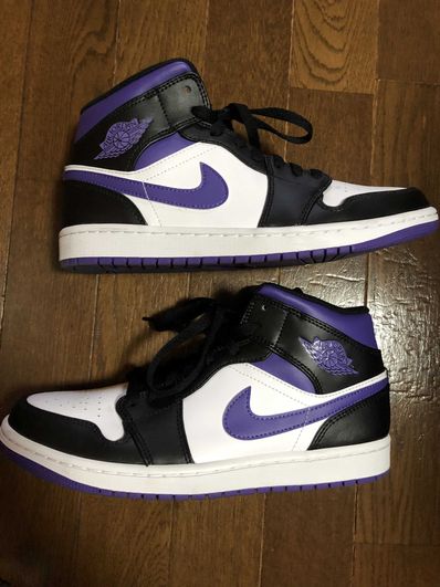 Nike Air Jordan 1 Mid "Black/Court Purple"