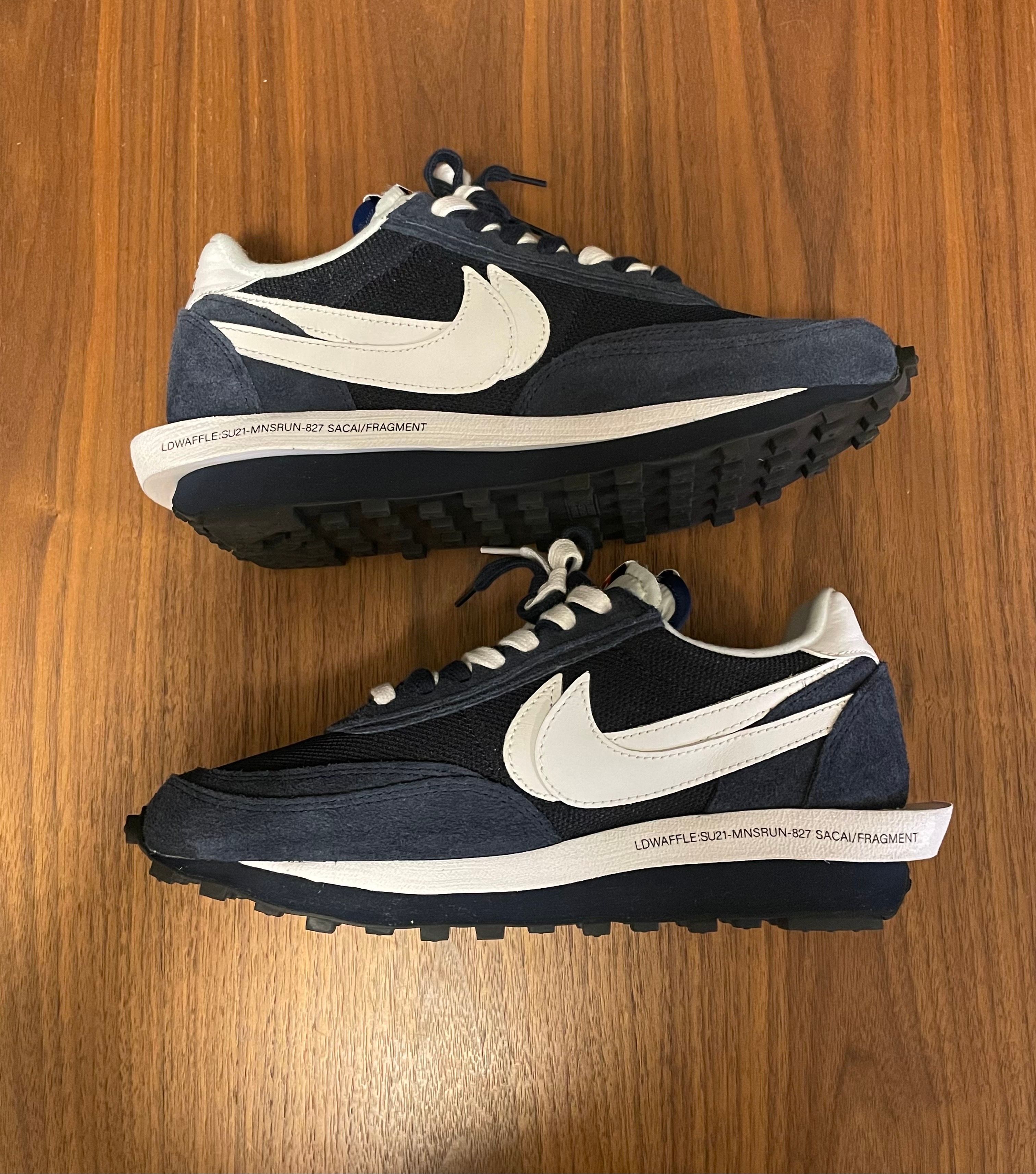 Fragment × sacai × Nike LD Waffle "Blackended Blue"
