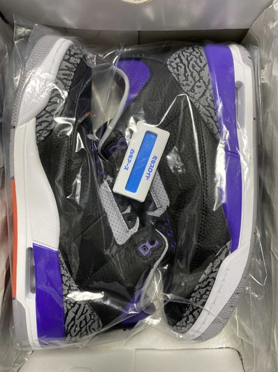 Nike Air Jordan 3 Retro "Black/Court Purple"