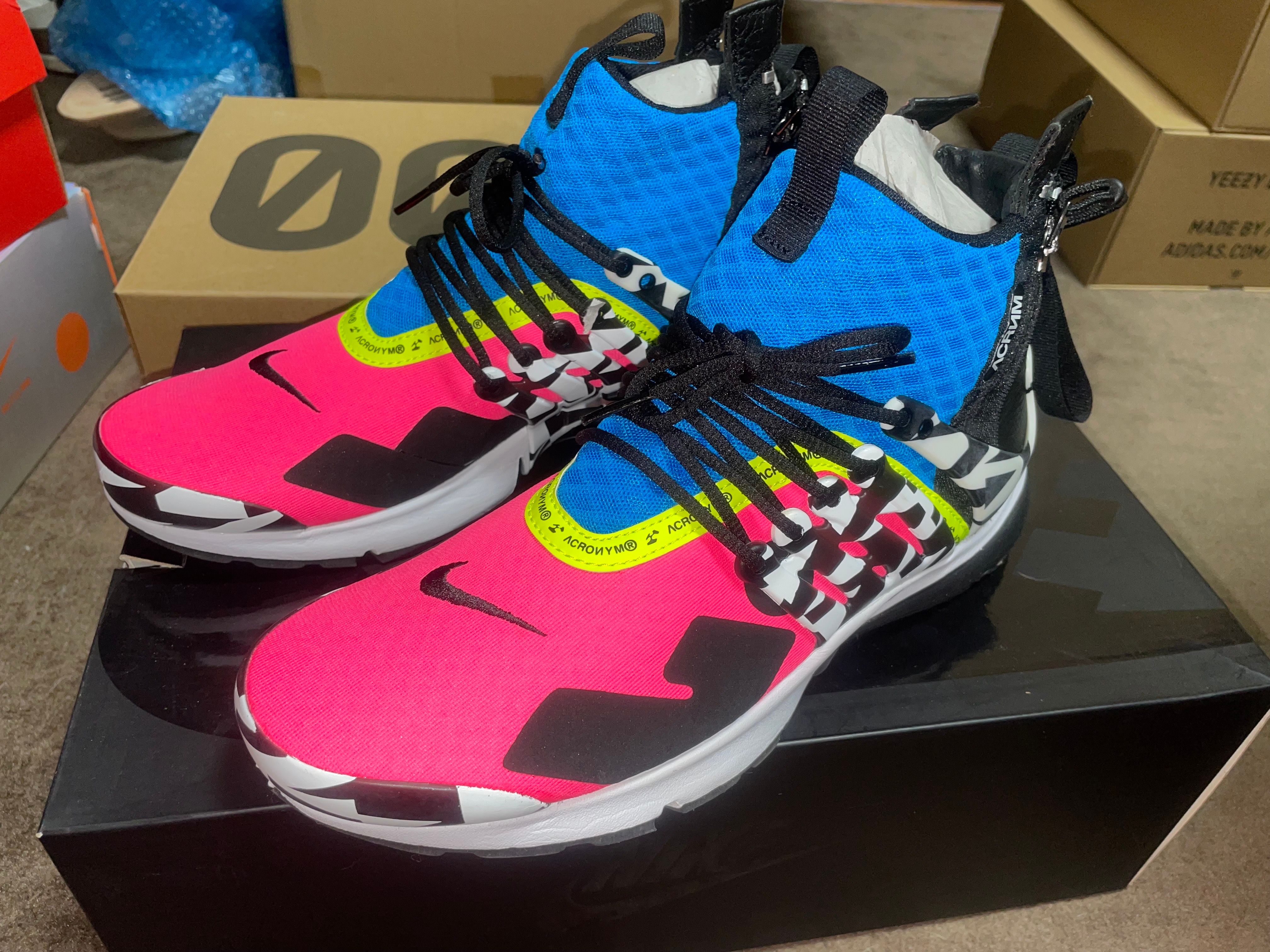 ACRONYM × Nike Air Presto Mid "Hyper Pink"