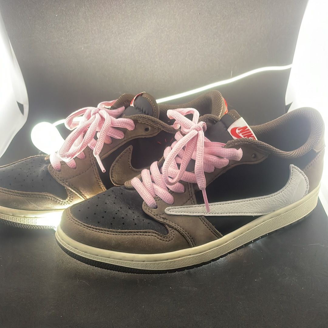 Travis Scott × Nike Air Jordan 1 Low OG SP-T "Black/Dark Mocha"