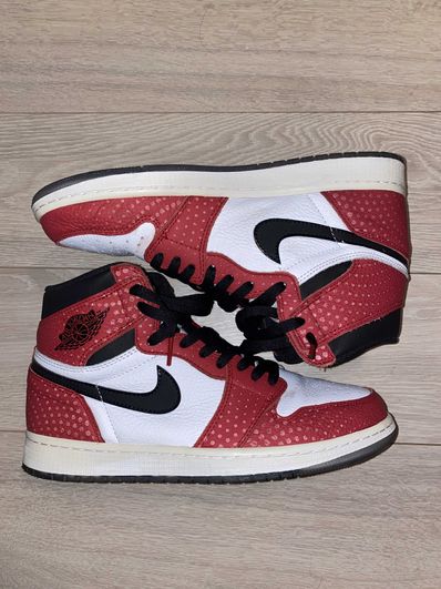 Spiderman × Nike Air Jordan 1 Origin Story "Gym Red/White/Photo Blue/Black"