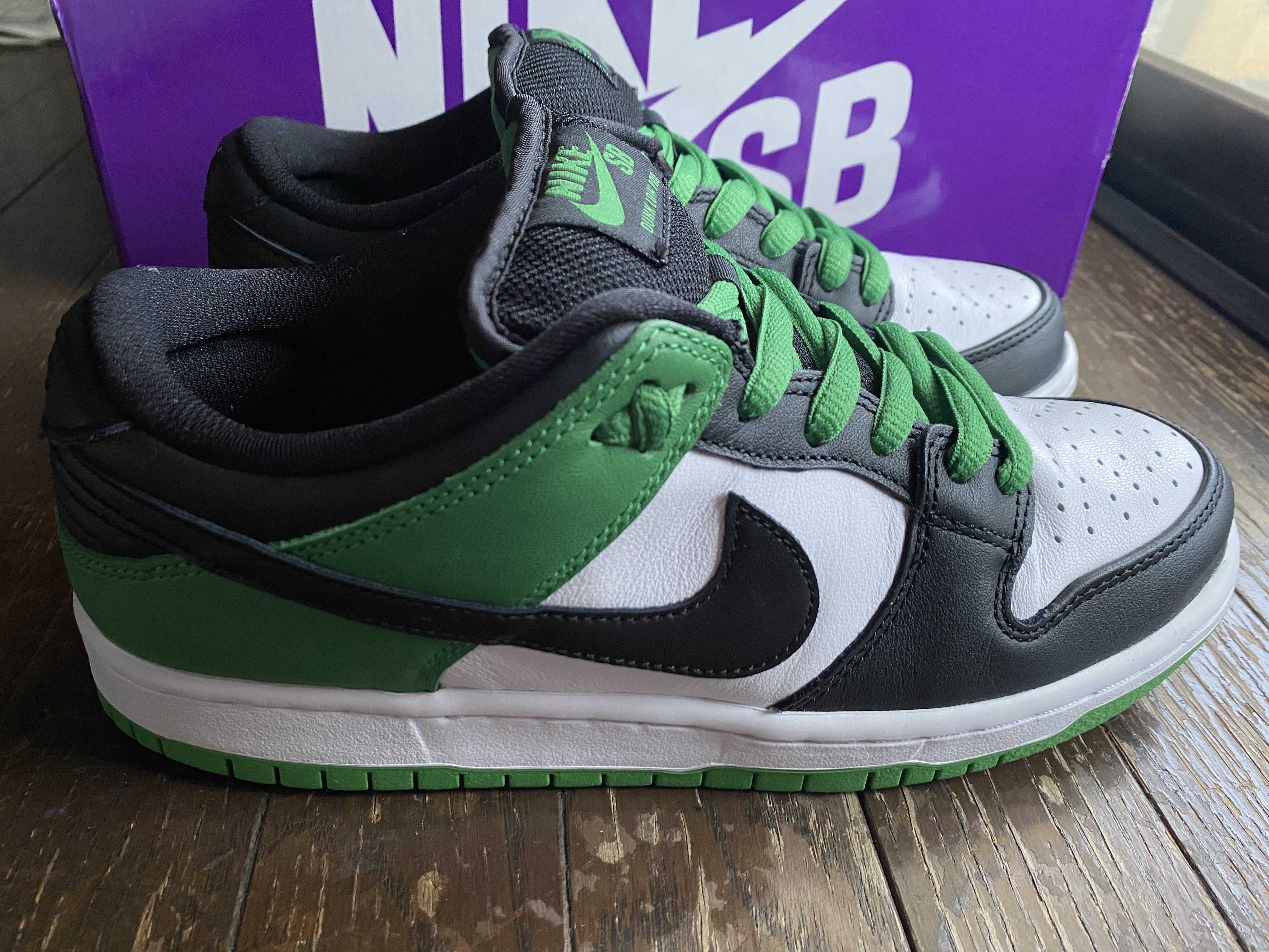Nike SB Dunk Low Pro "Black and Classic Green"