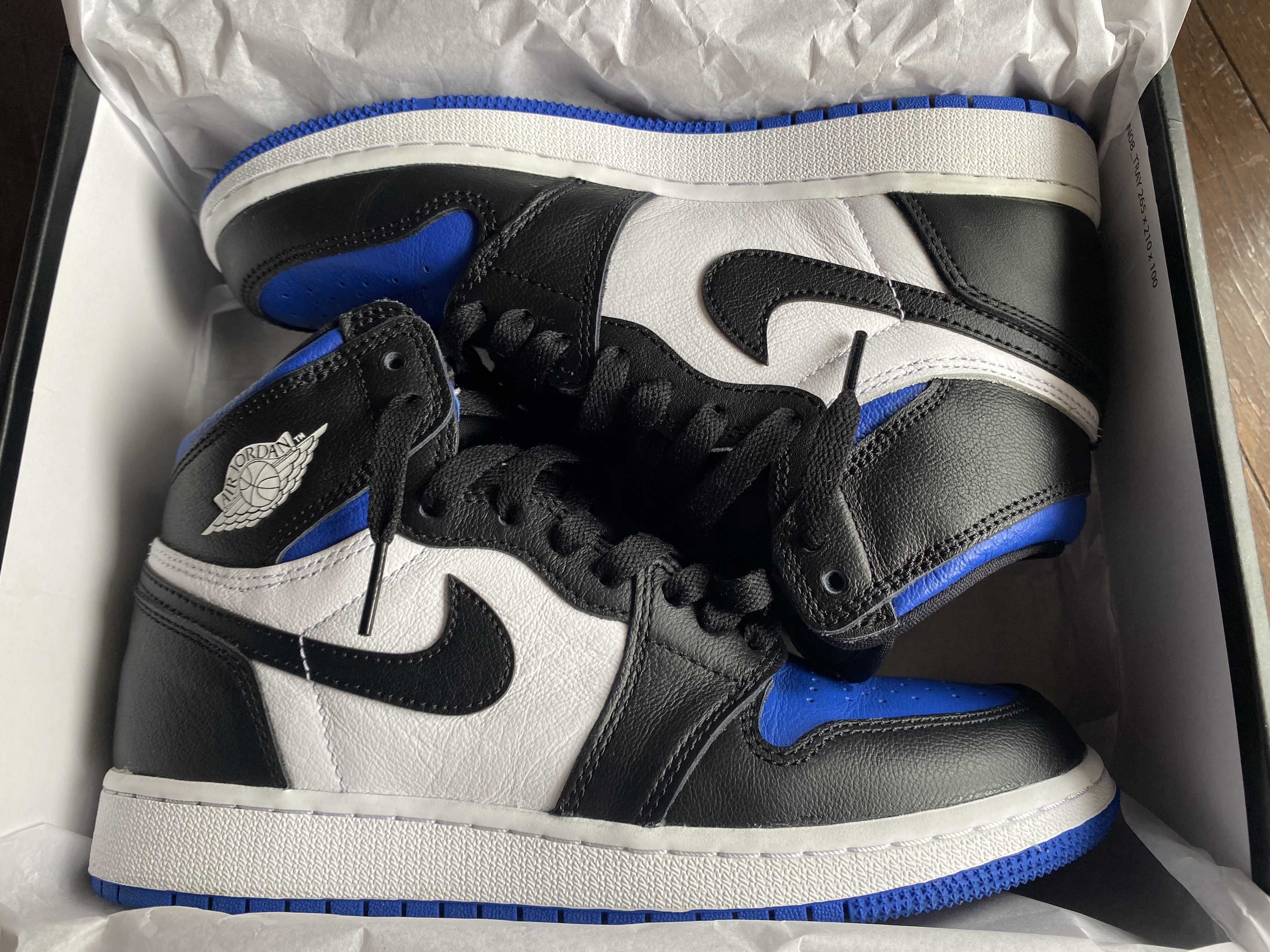 Nike GS Air Jordan 1 High "Royal Toe" (2020)